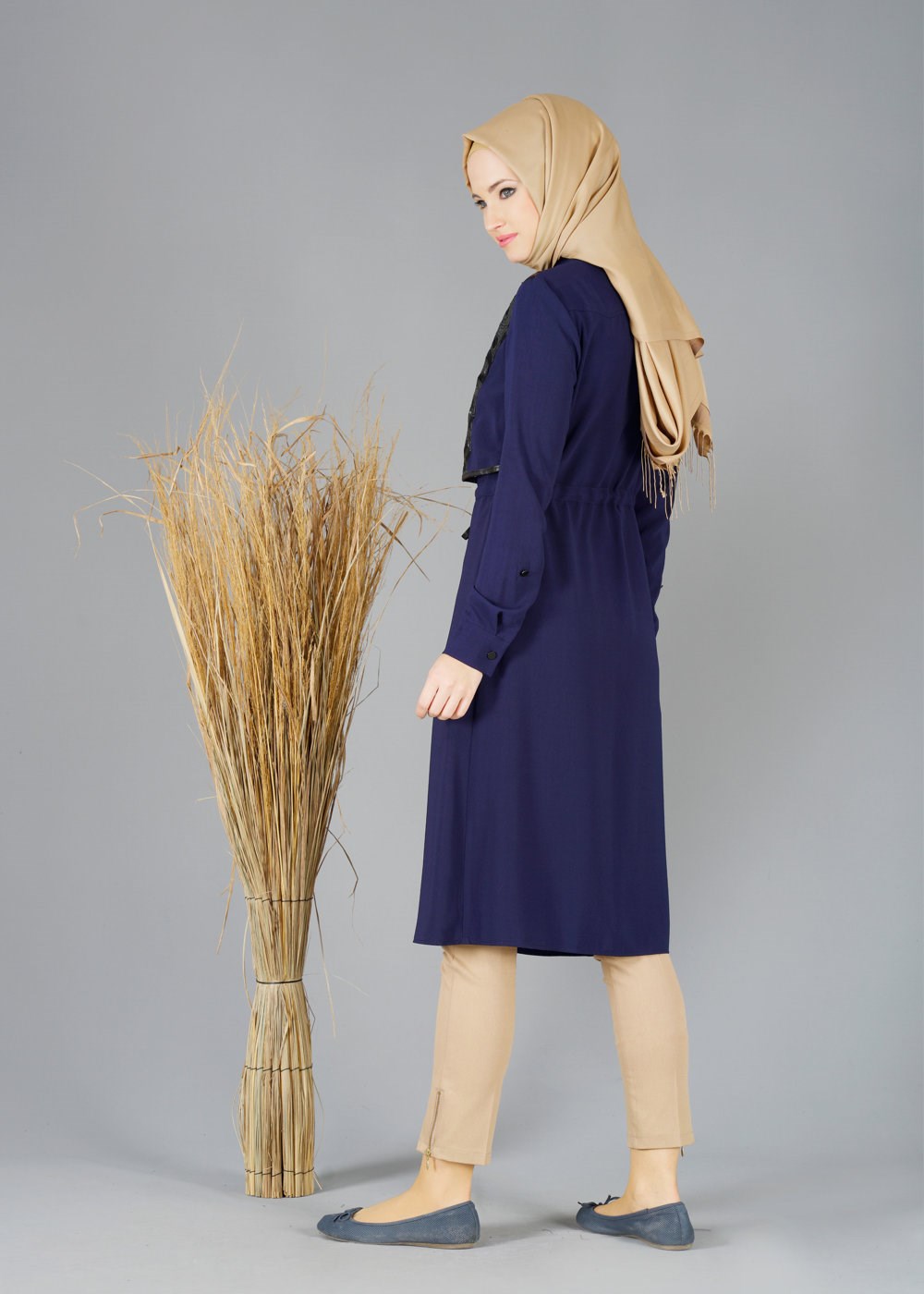 Tesettür giyim LACİVERT 4780 TUNİK