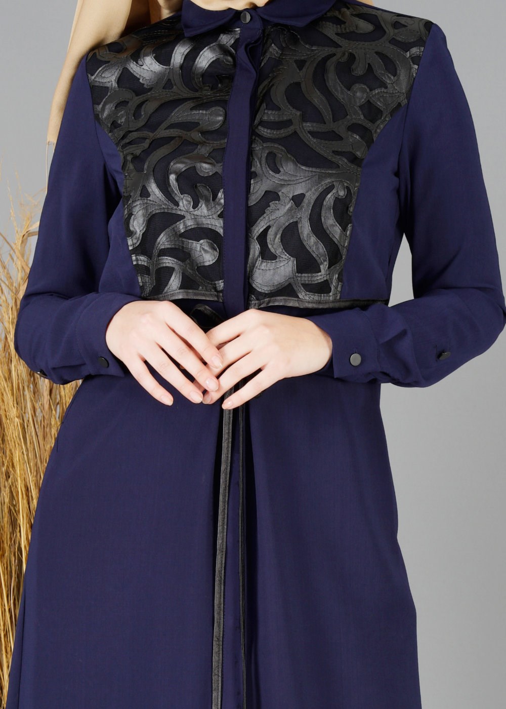 Tesettür giyim LACİVERT 4780 TUNİK