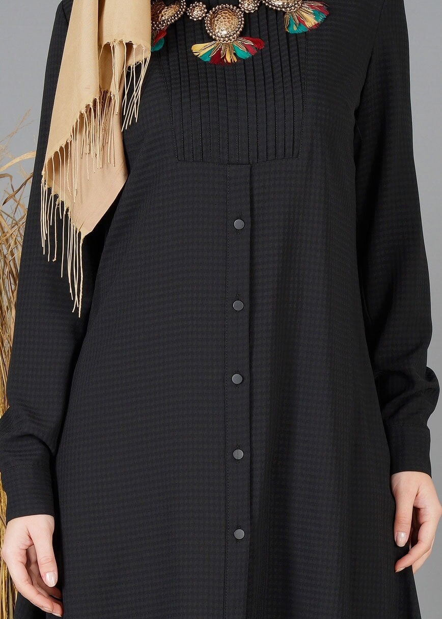 Tesettür giyim SİYAH 4781 TUNİK