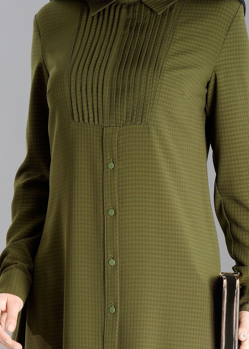 Tesettür giyim HAKİ 4781 TUNİK