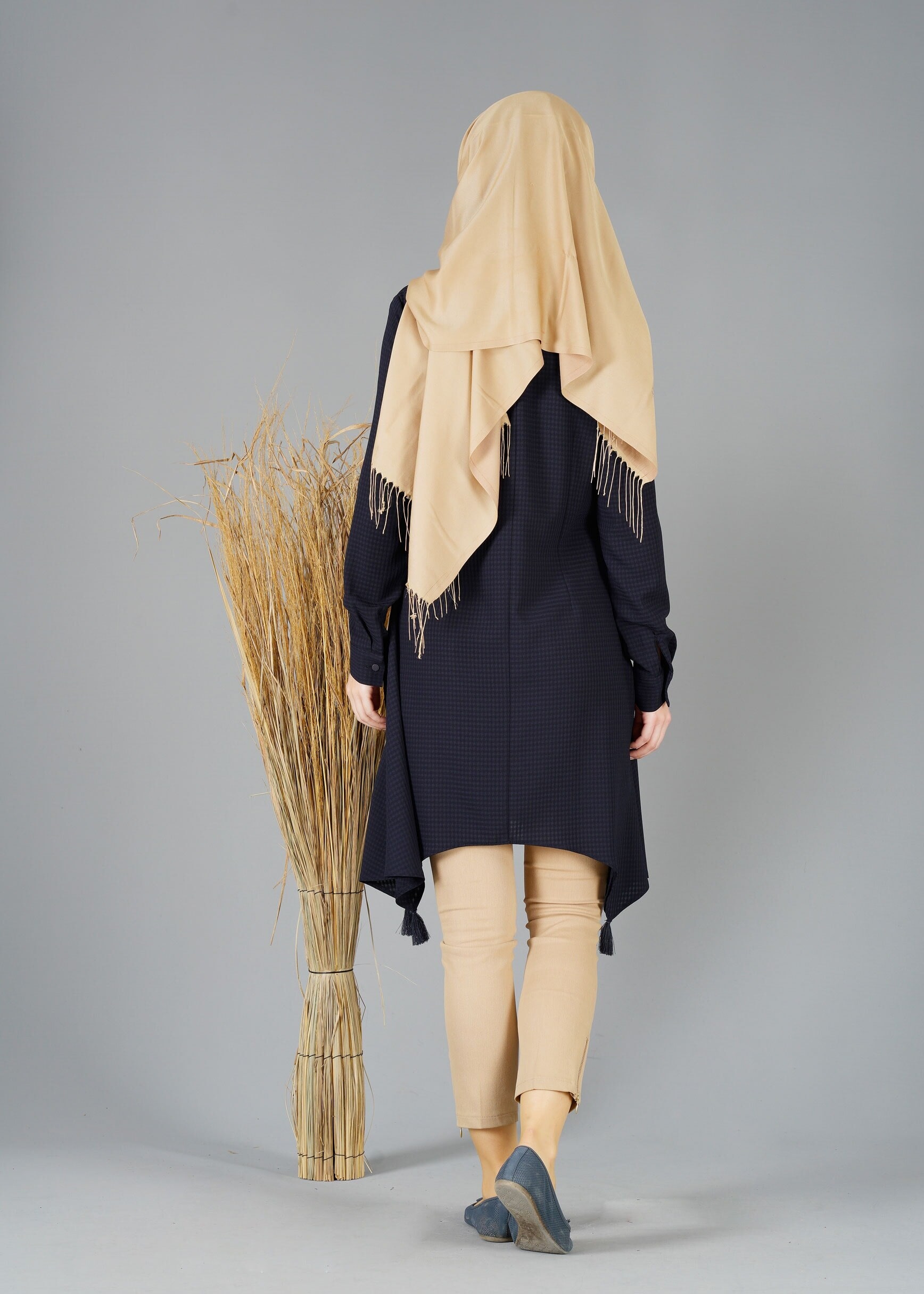 Tesettür giyim LACİVERT 4781 TUNİK