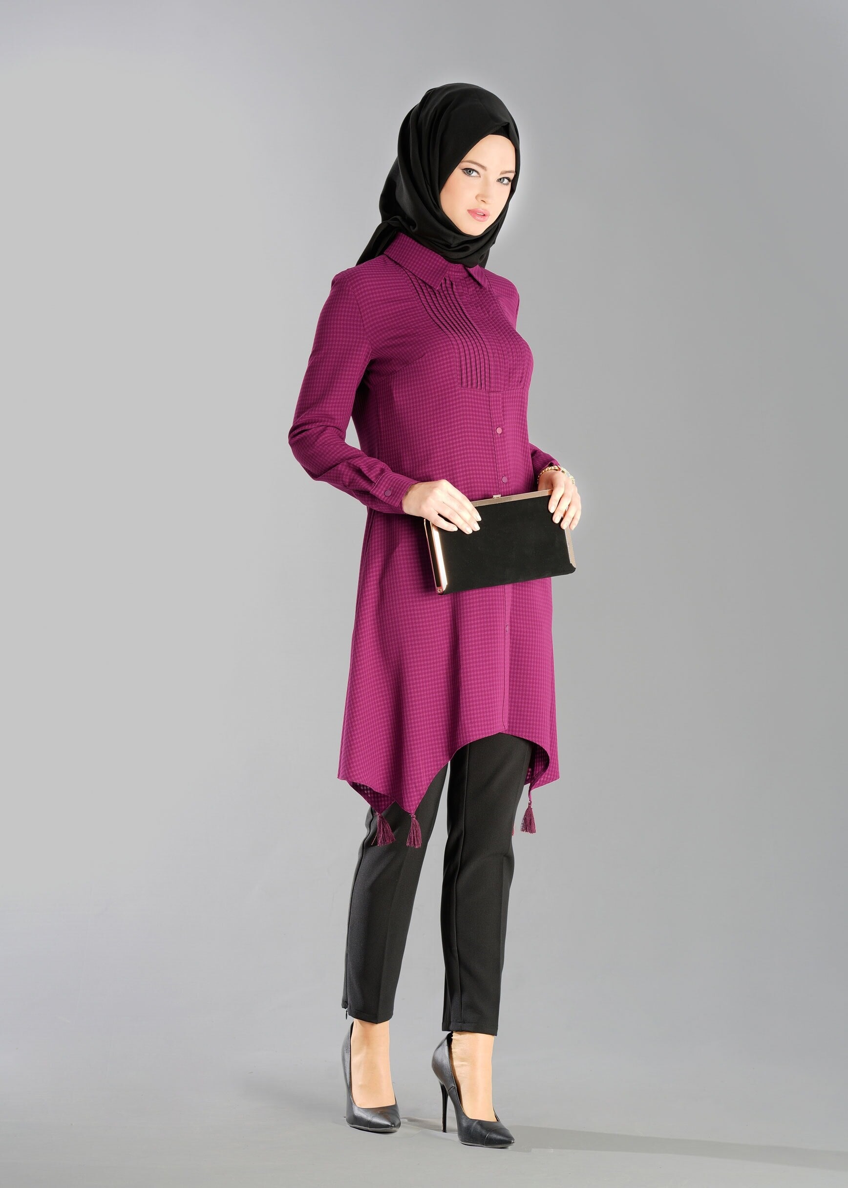 Tesettür giyim MOR 4781 TUNİK