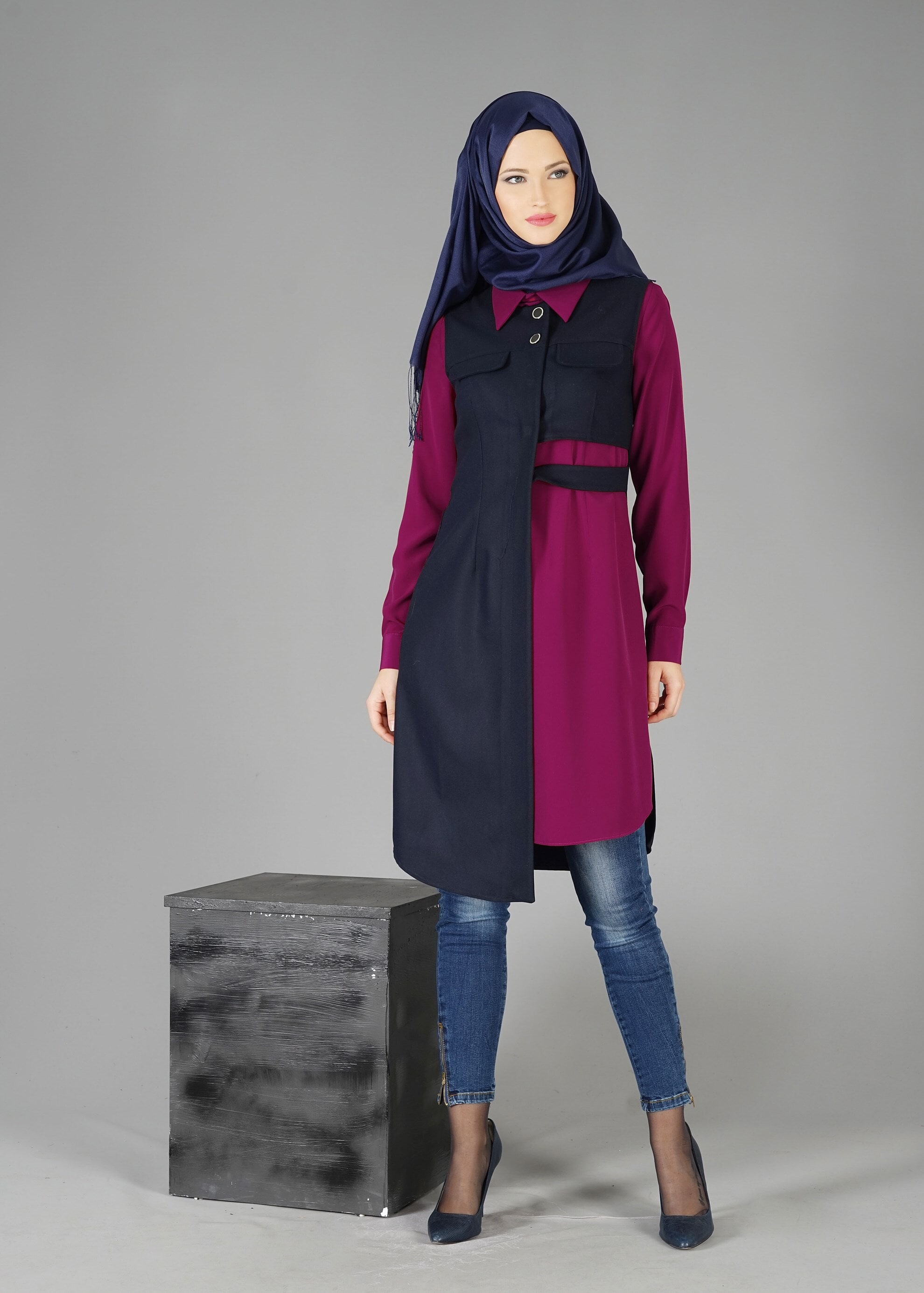 Tesettür giyim MOR 4787 TUNİK