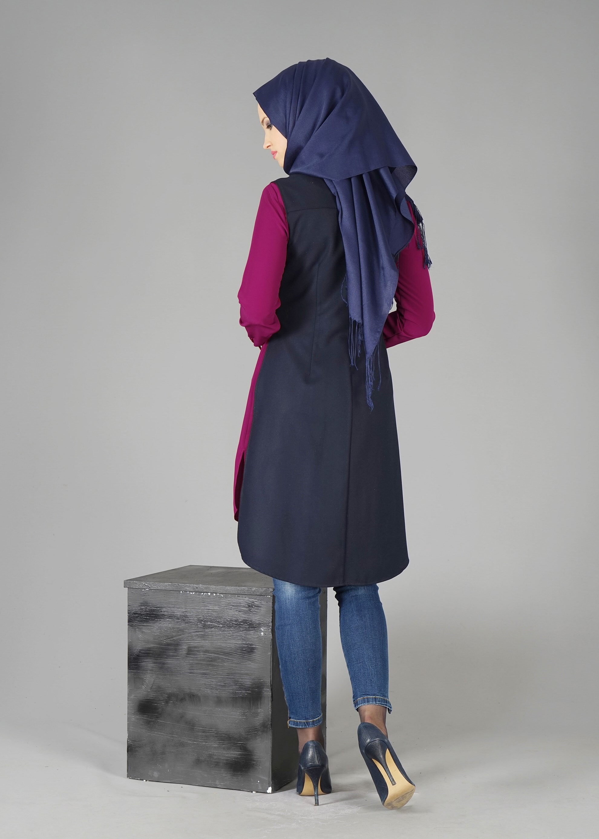 Tesettür giyim MOR 4787 TUNİK