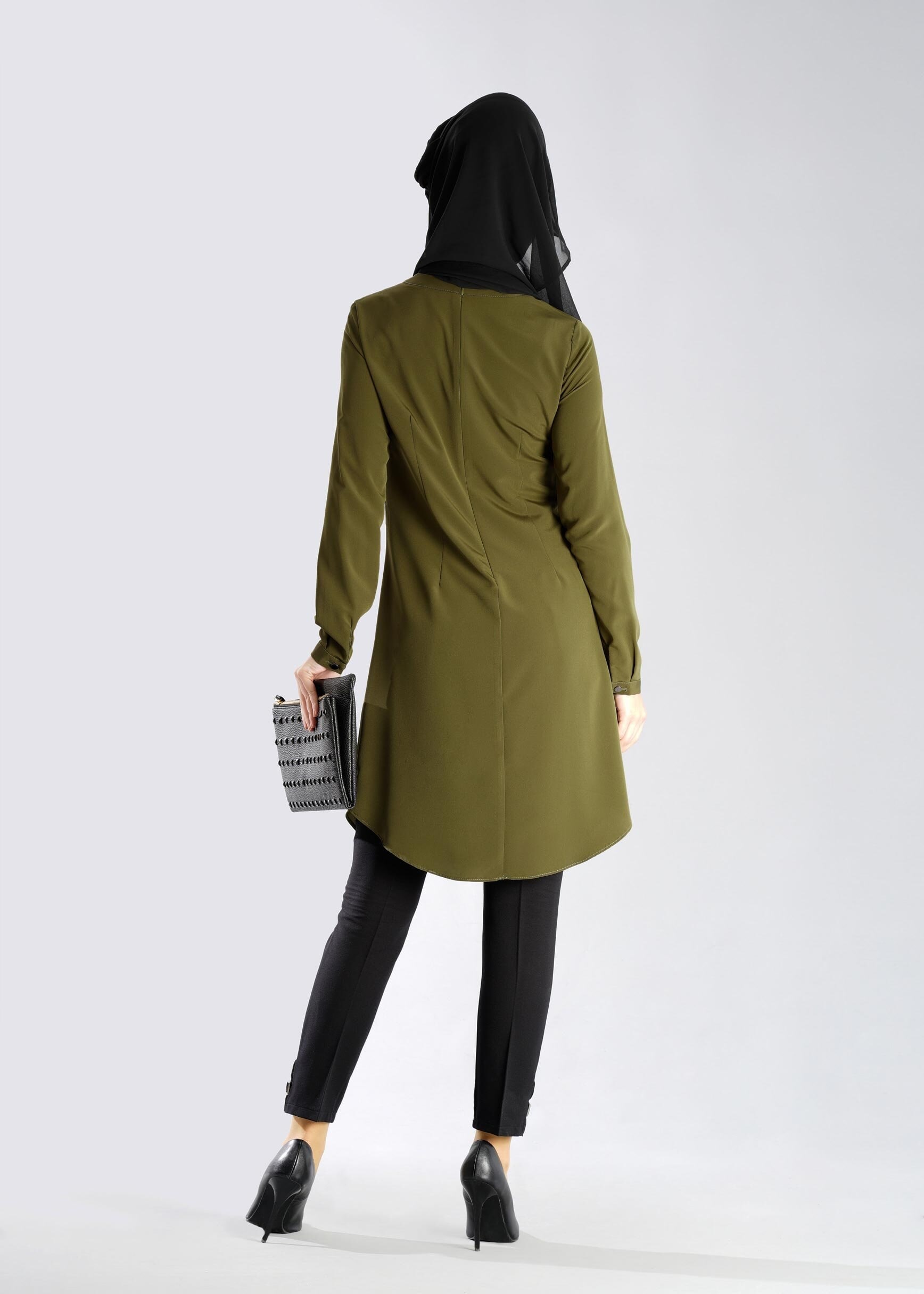 Tesettür giyim YEŞİL 4828 TUNİK