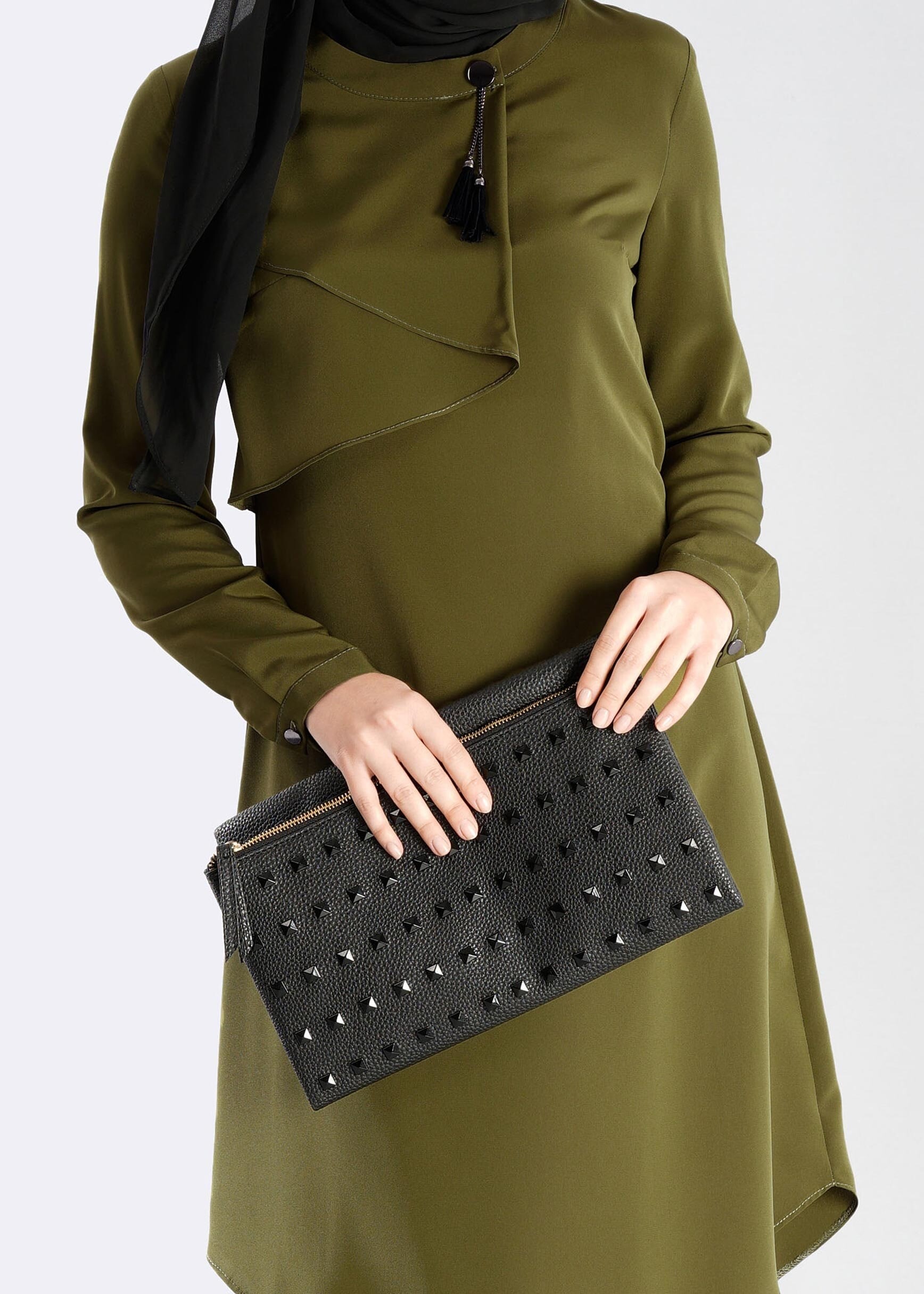 Tesettür giyim YEŞİL 4828 TUNİK