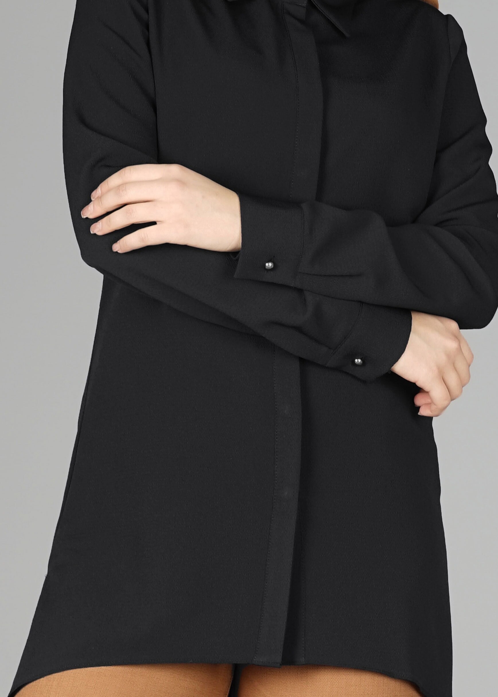 Tesettür giyim SİYAH 4840 TUNİK