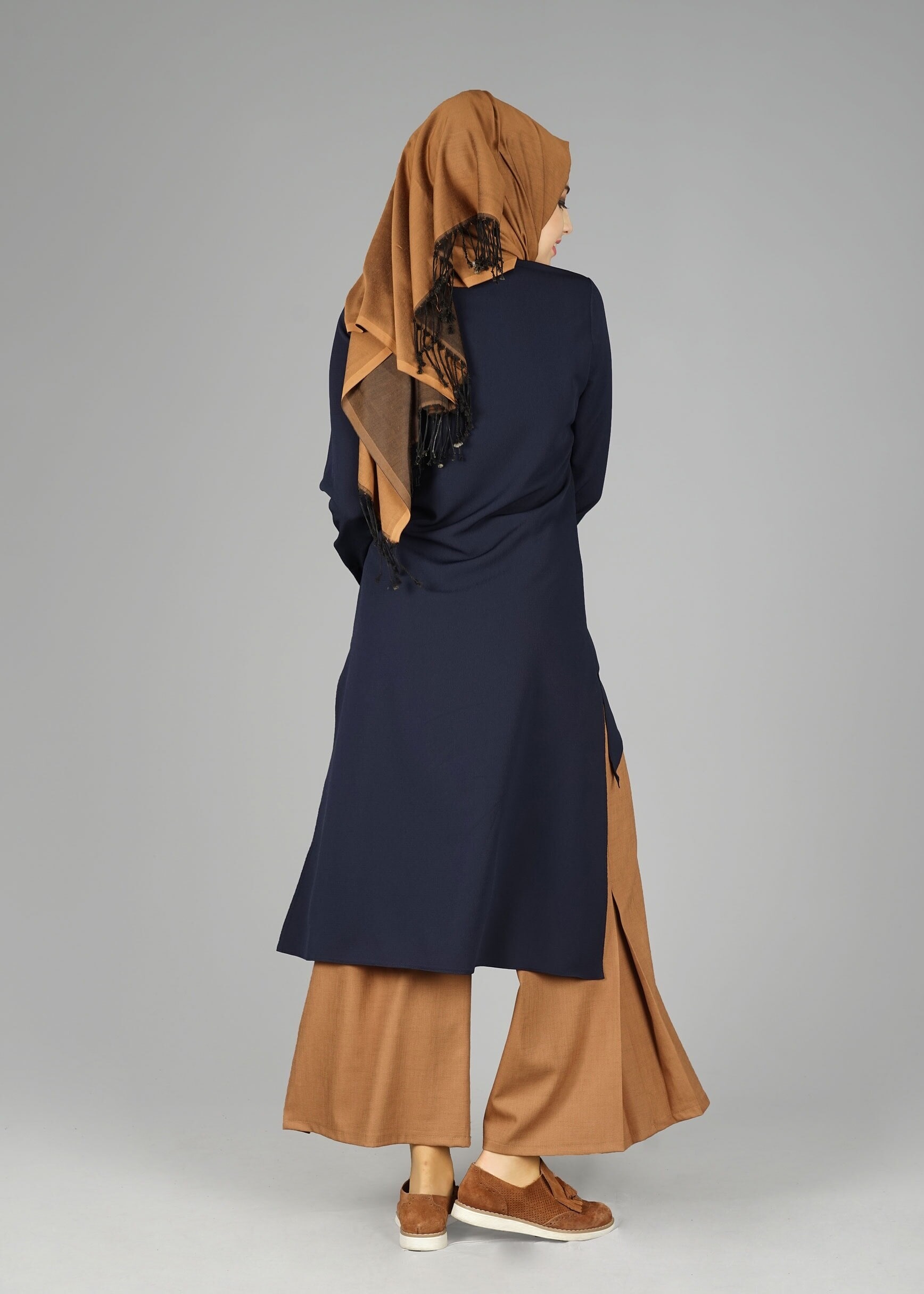 Tesettür giyim LACİVERT 4840 TUNİK