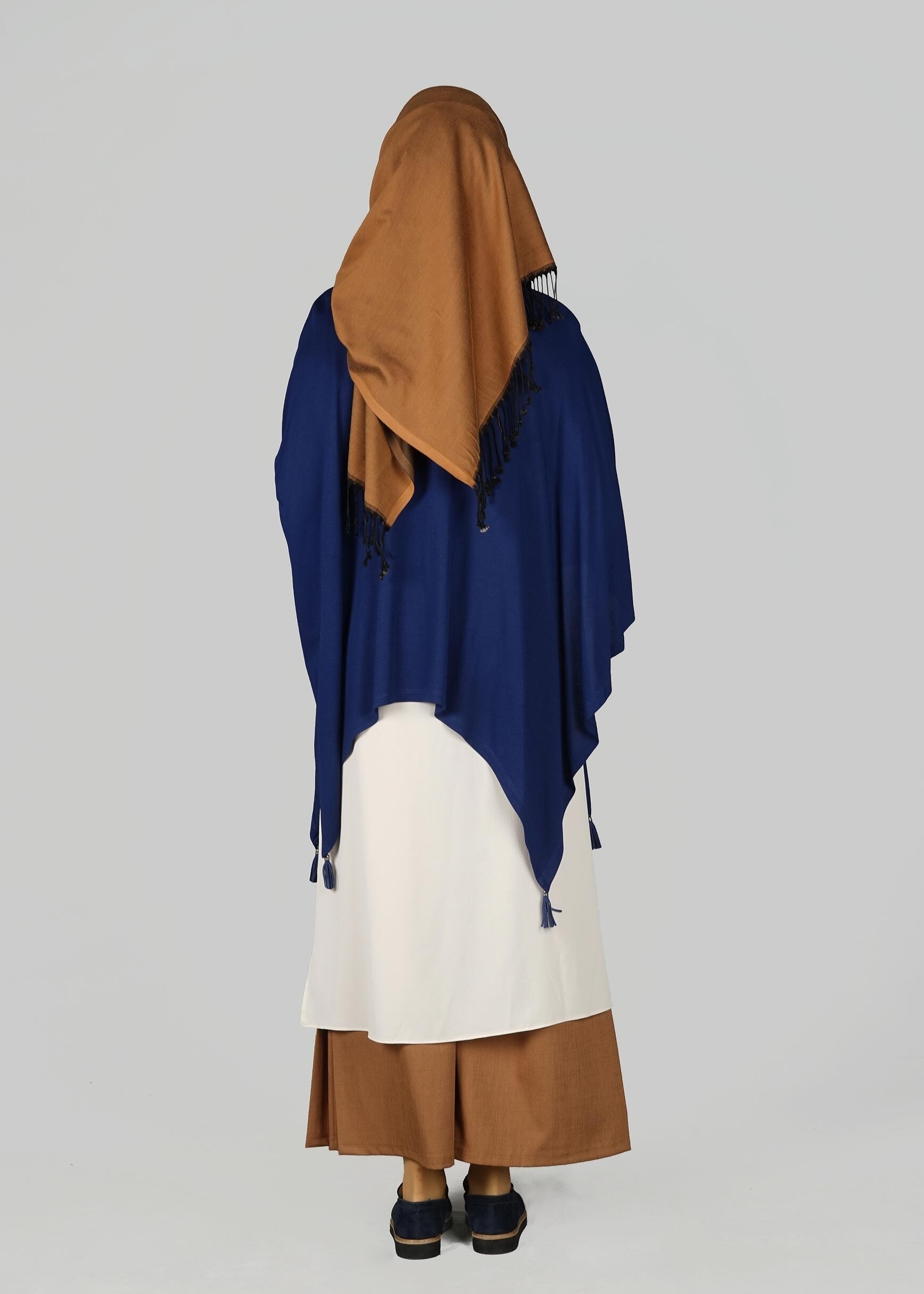 Tesettür giyim LACİVERT ASİMETRİK KESİM TUNİK 4841