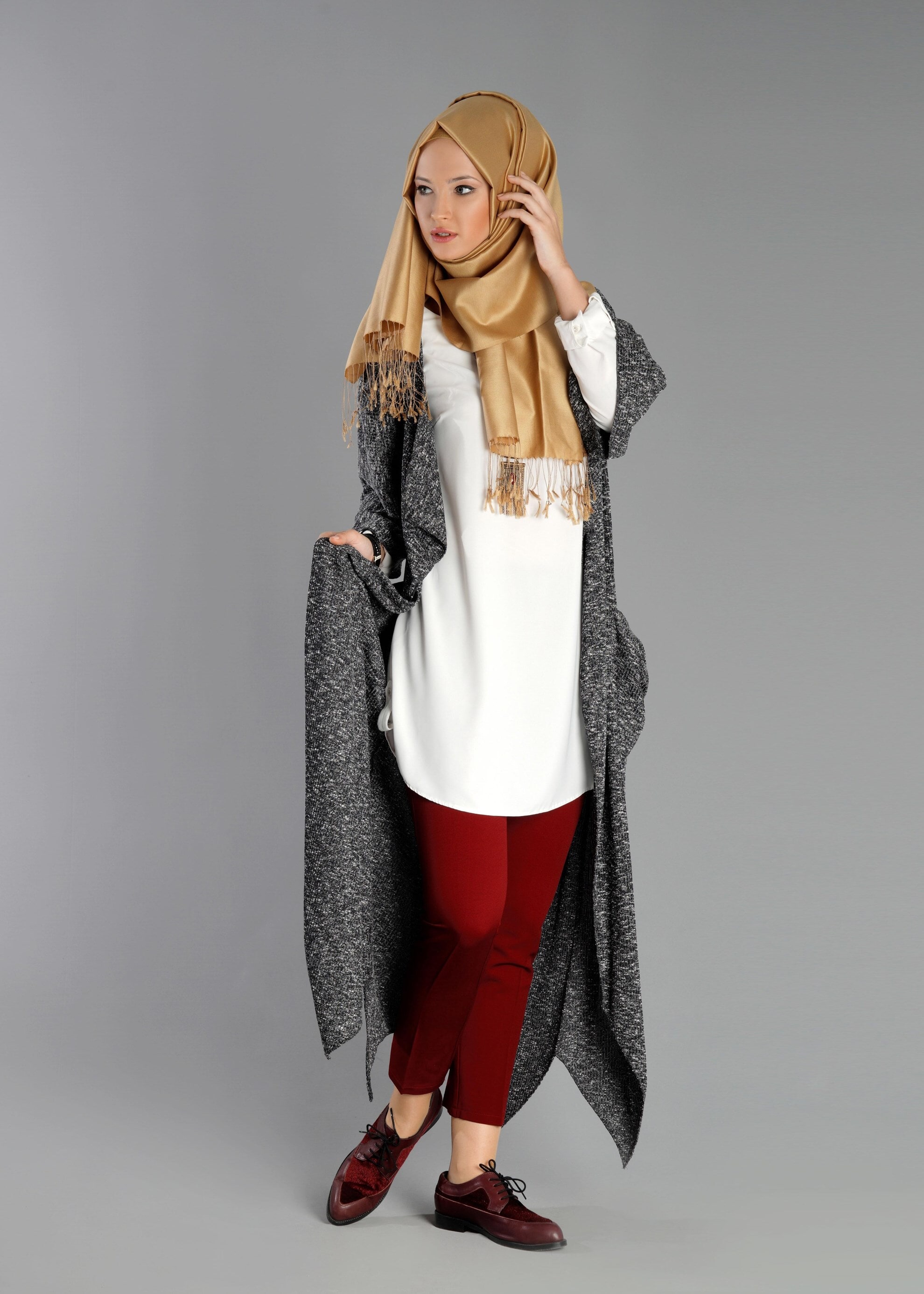 Tesettür giyim LACİVERT 4843 TUNİK