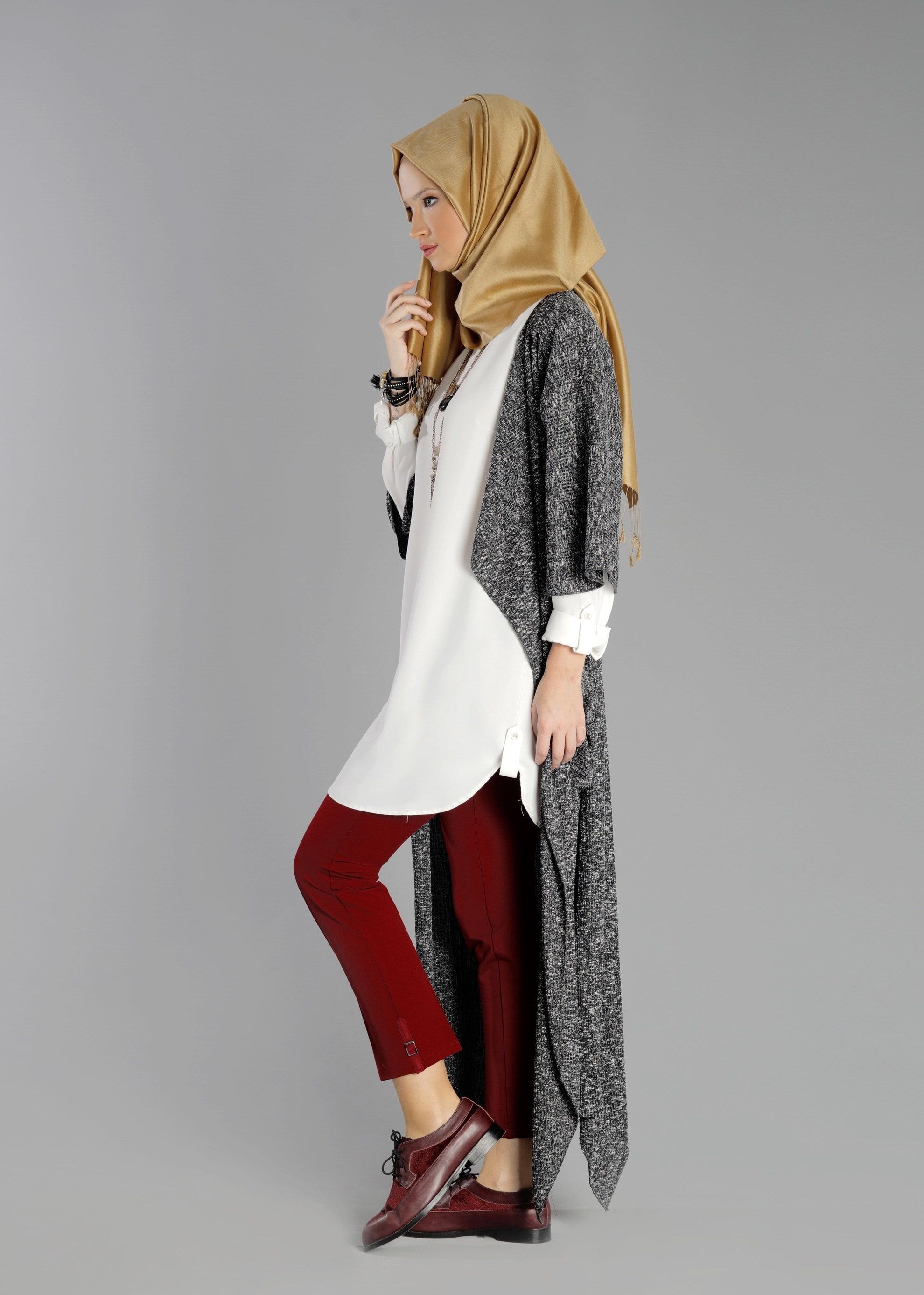 Tesettür giyim LACİVERT 4843 TUNİK