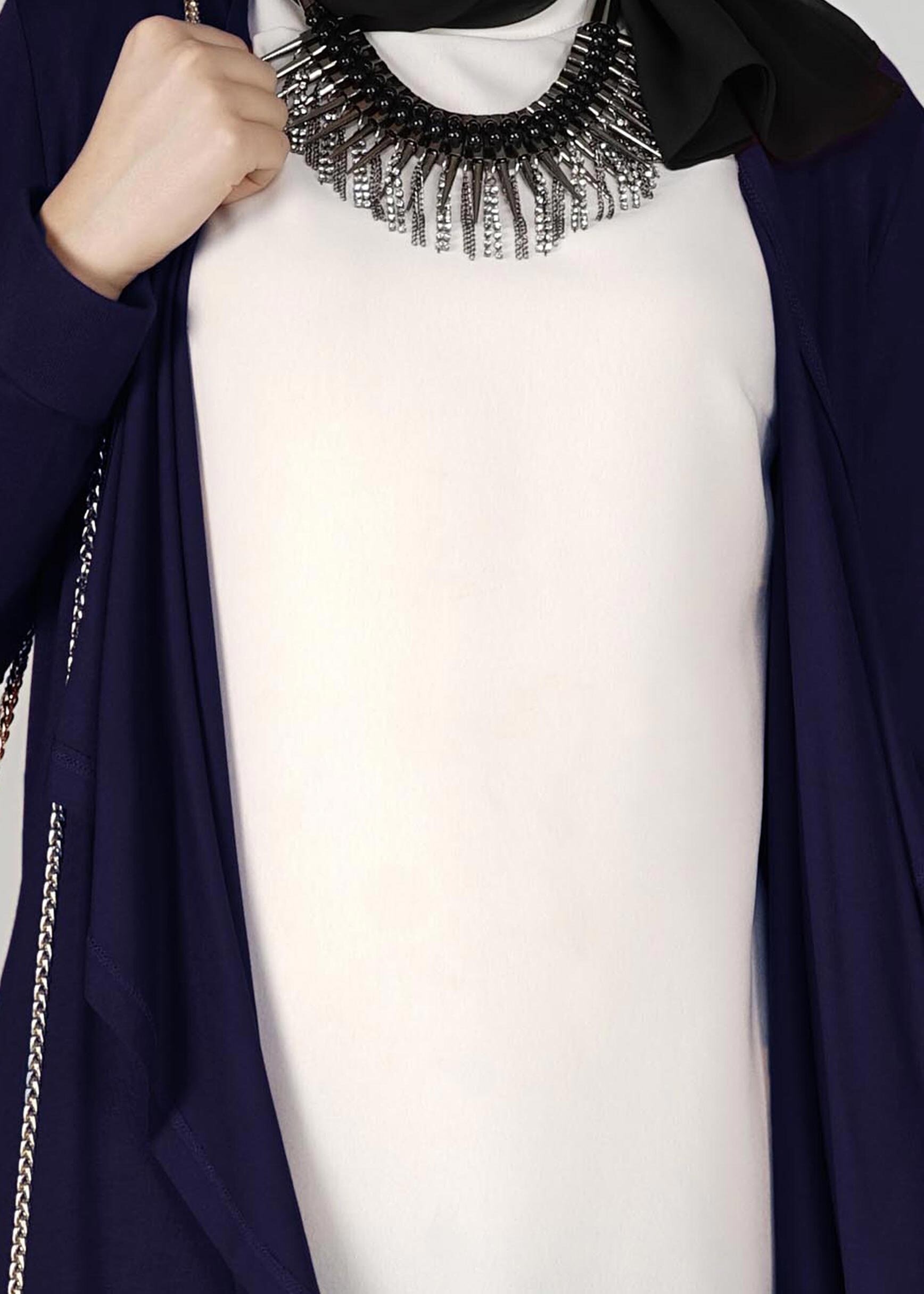 Tesettür giyim LACİVERT 4853 TUNİK