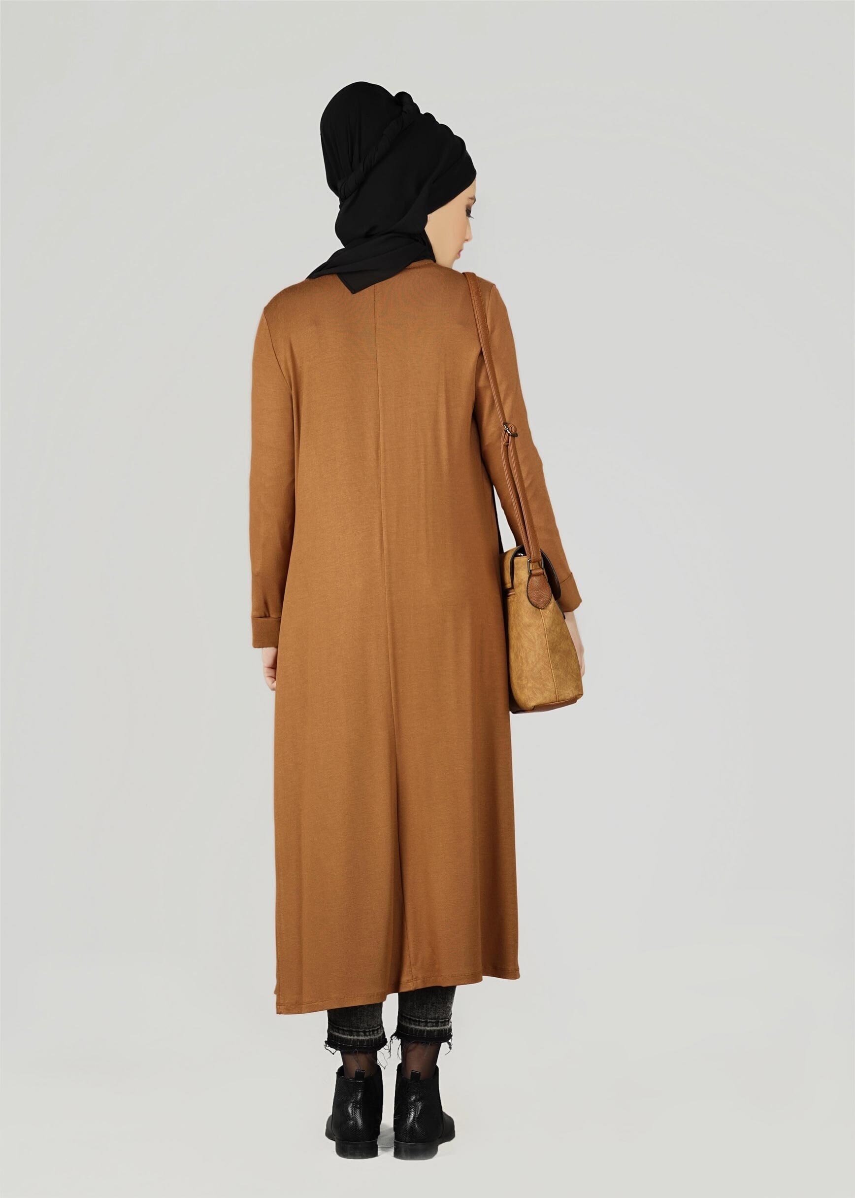 Tesettür giyim KAHVE 4853 TUNİK