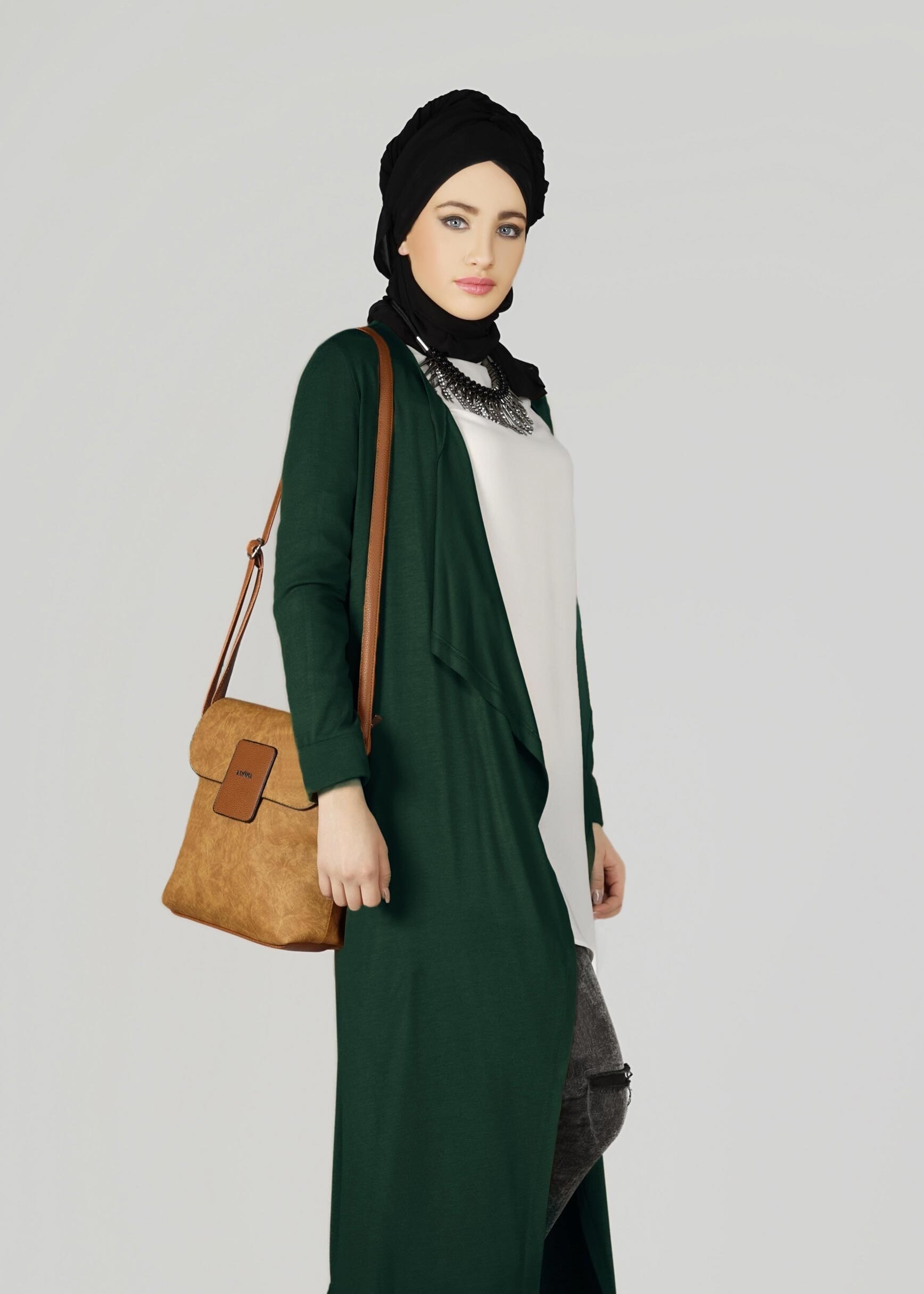 Tesettür giyim YEŞİL 4853 TUNİK