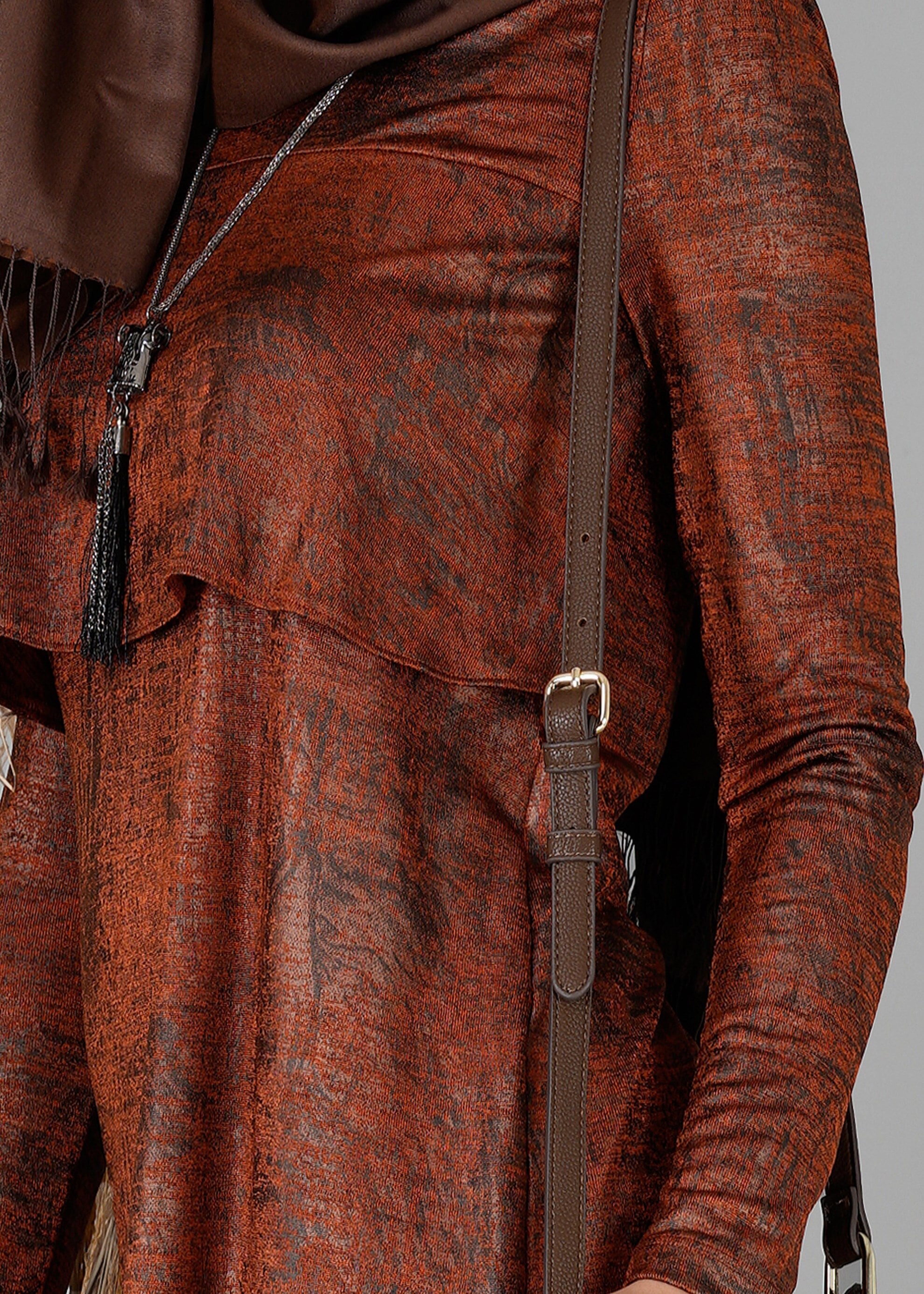 Tesettür giyim BAKIR / BRONZ 4858 TUNİK