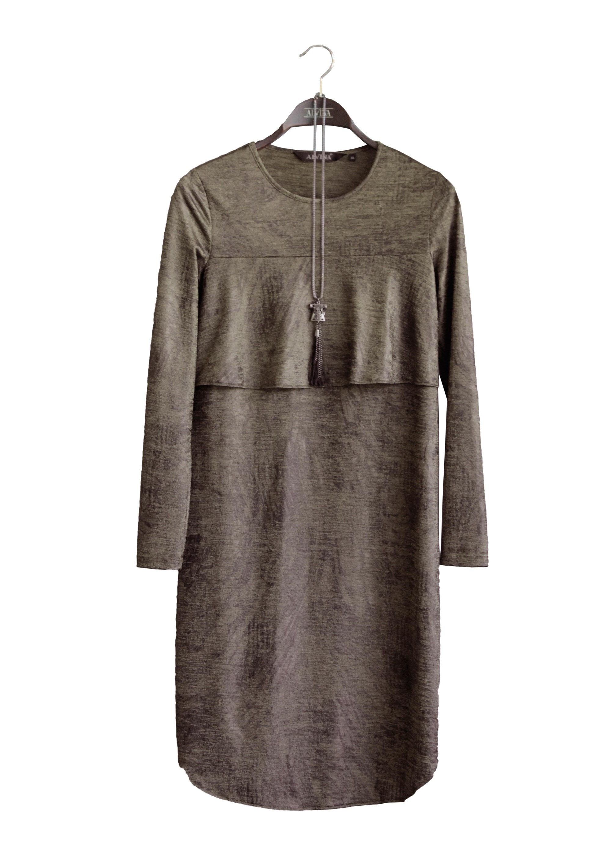 Tesettür giyim KAHVE 4858 TUNİK