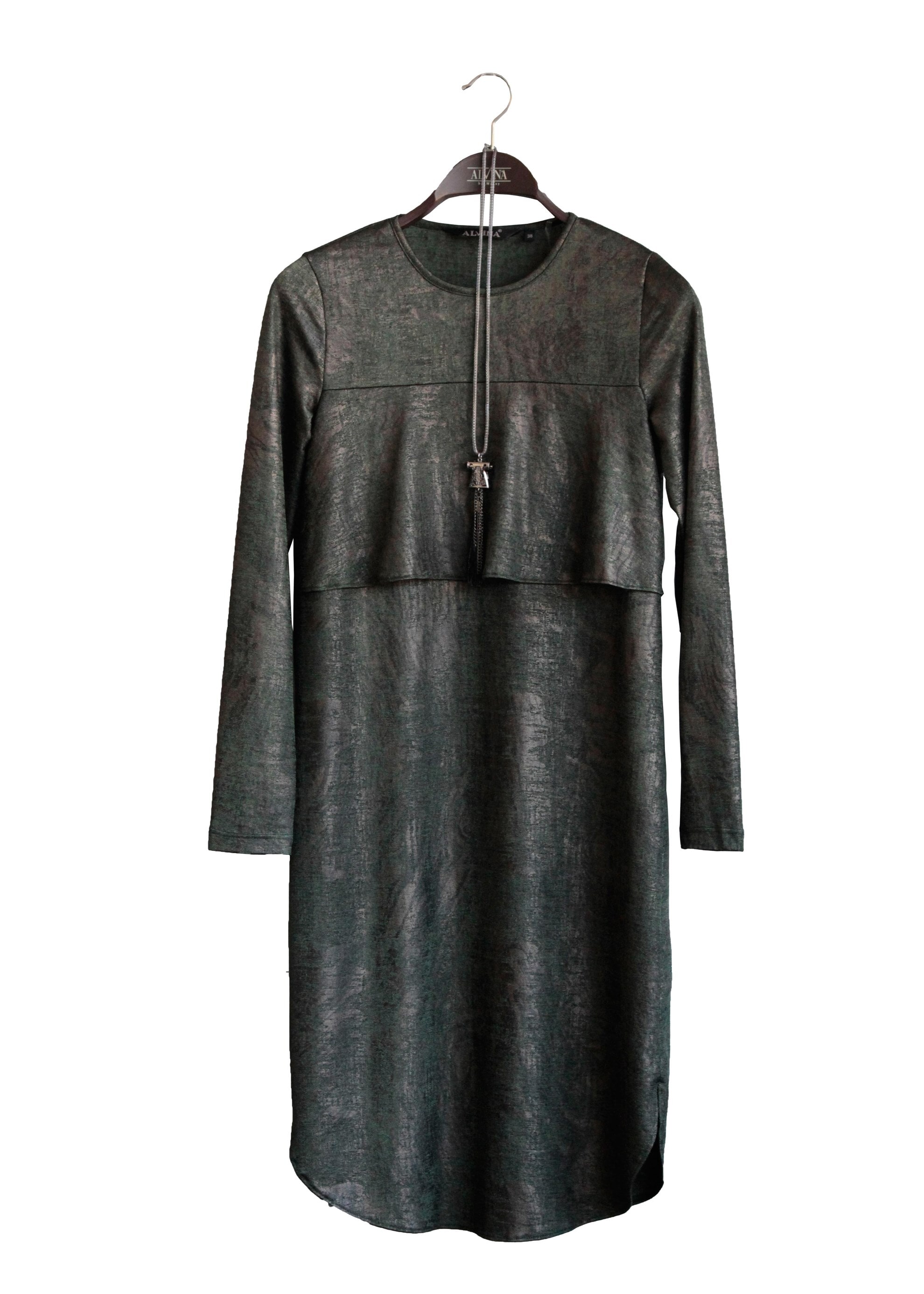 Tesettür giyim HAKİ 4858 TUNİK