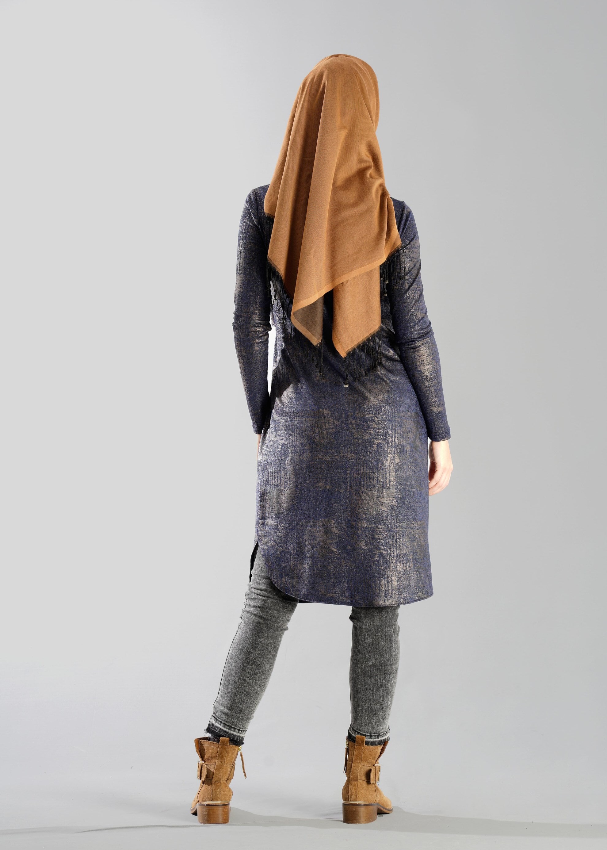 Tesettür giyim LACİVERT 4858 TUNİK