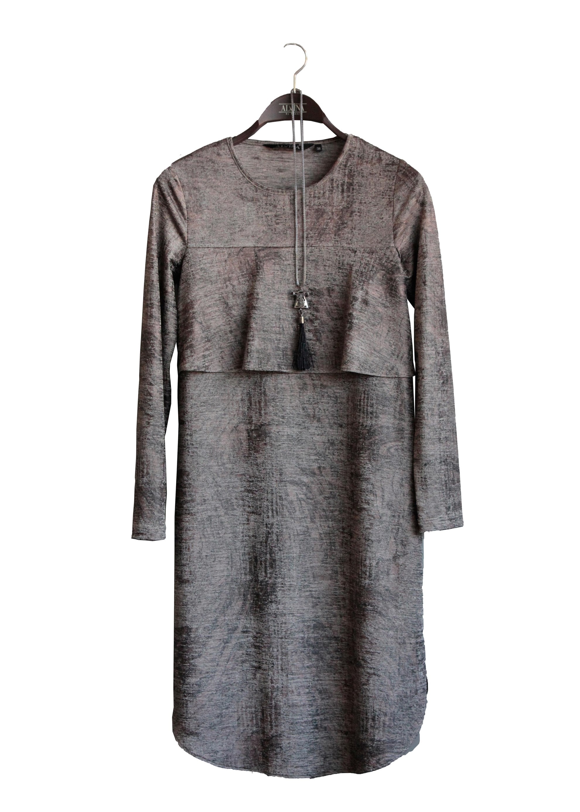 Tesettür giyim BEJ 4858 TUNİK