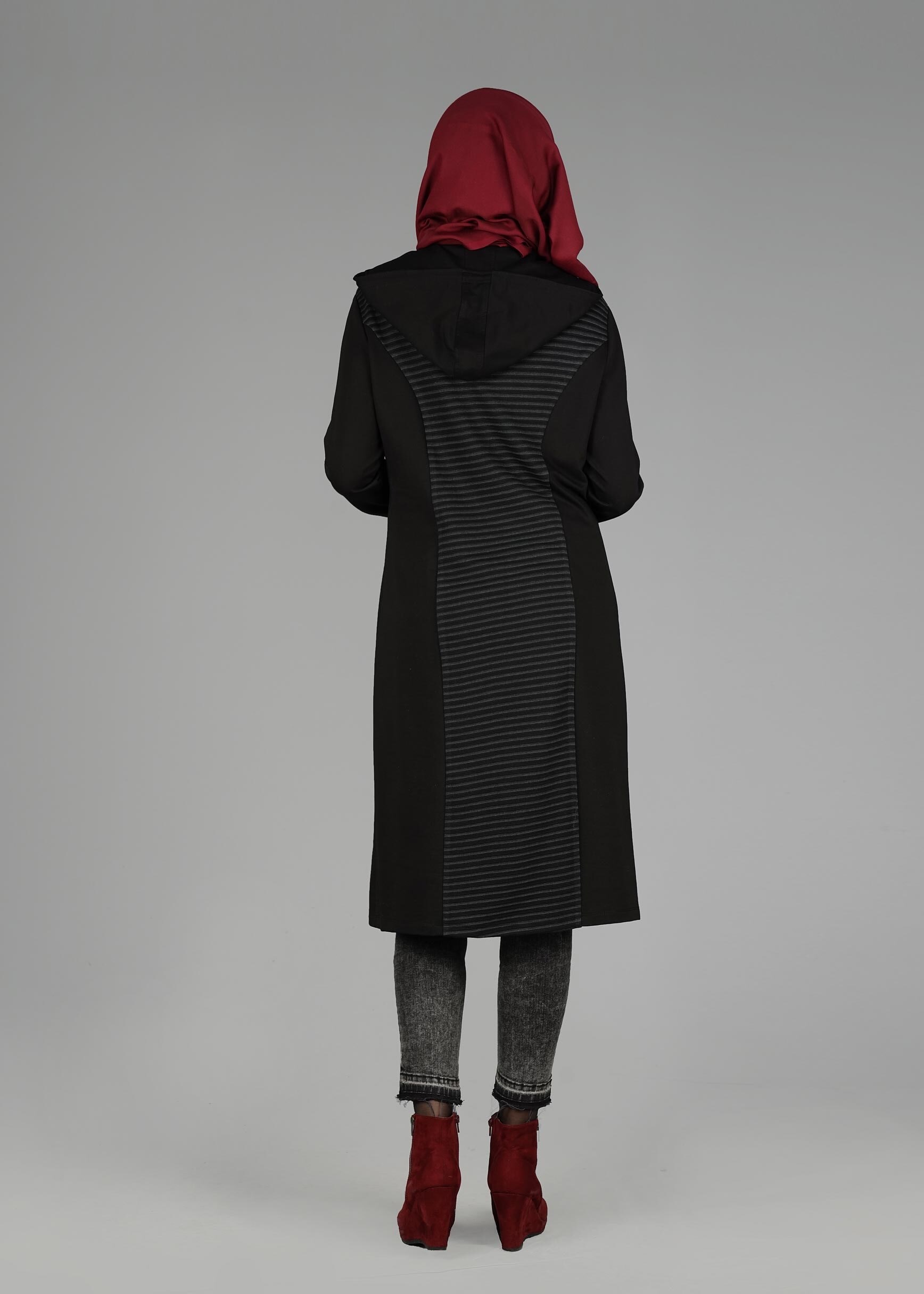 Tesettür giyim SİYAH 4862 TUNİK