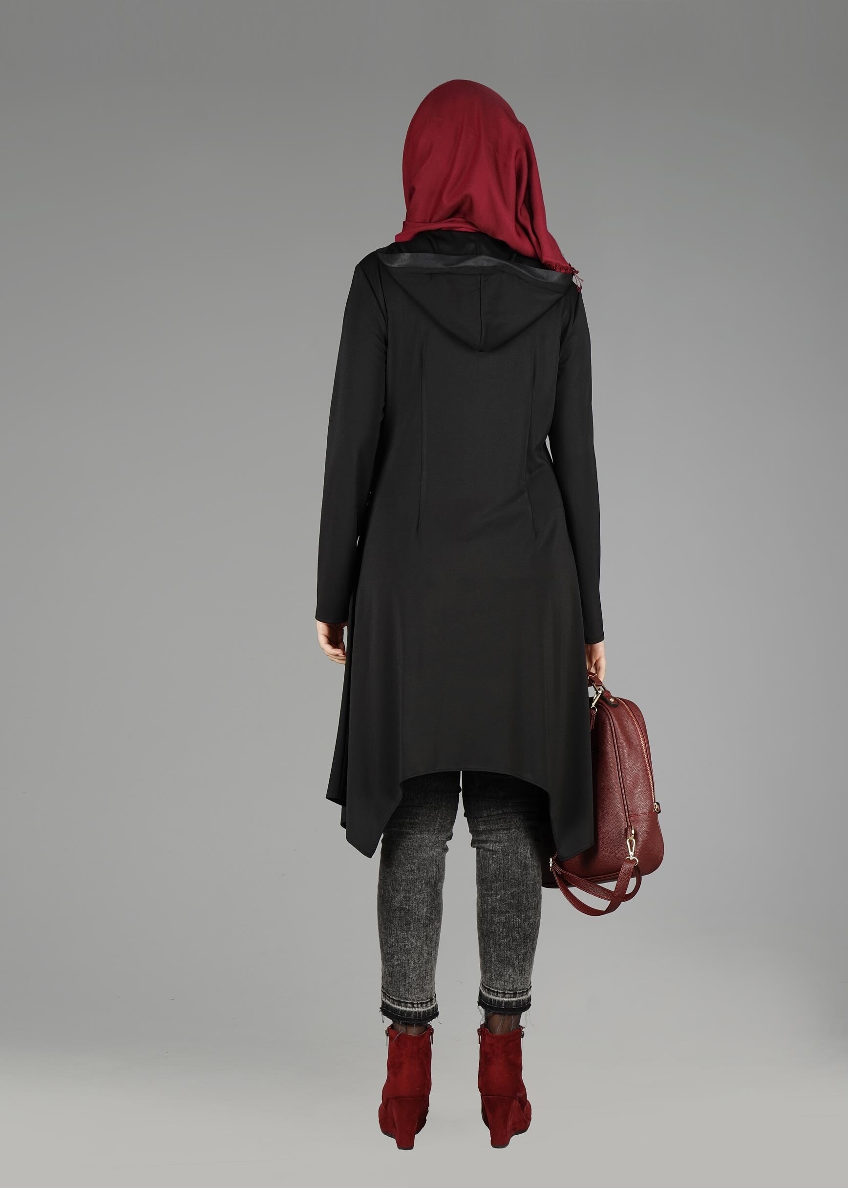 Tesettür giyim SİYAH 4869 TUNİK