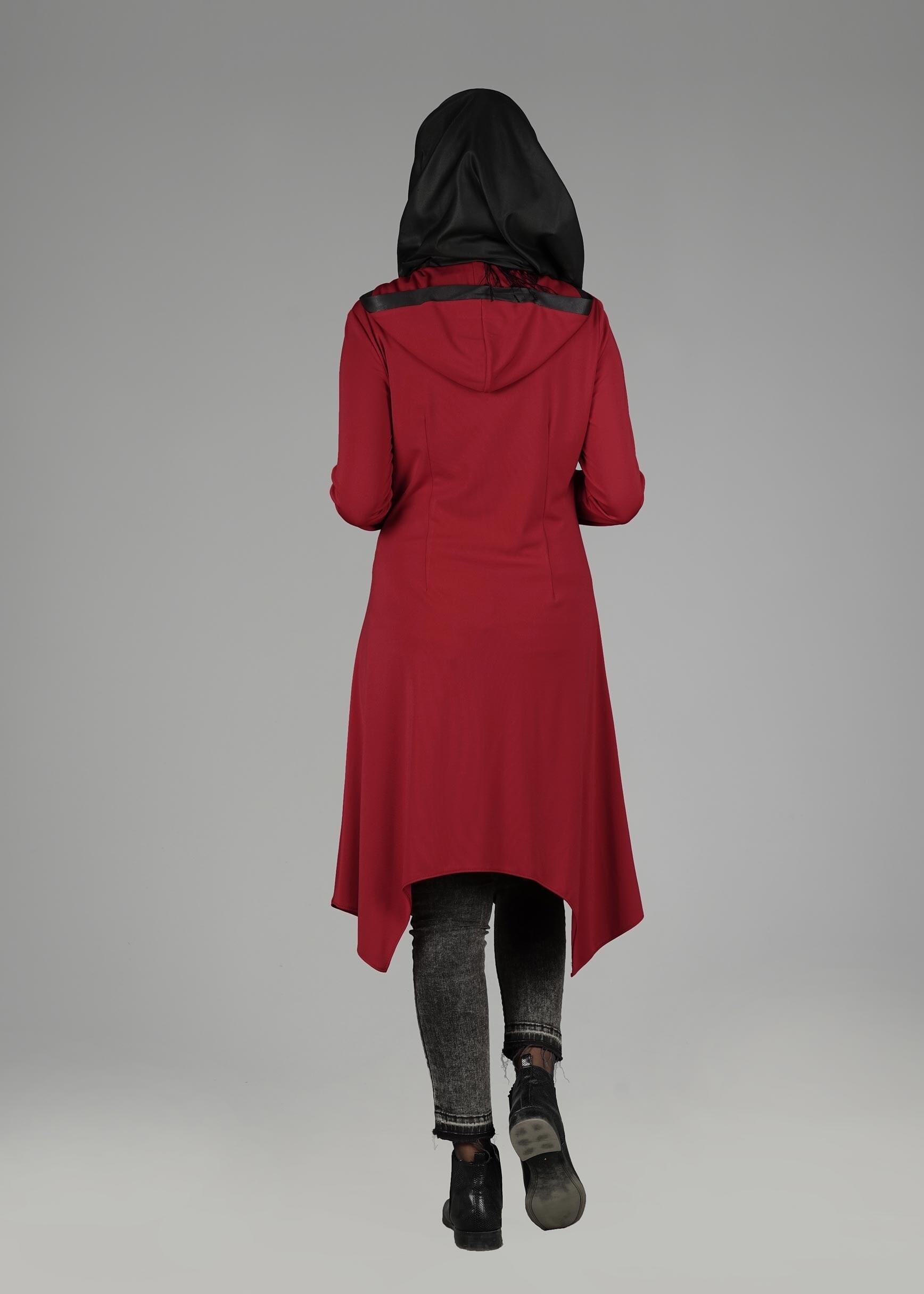 Tesettür giyim KIRMIZI 4869 TUNİK