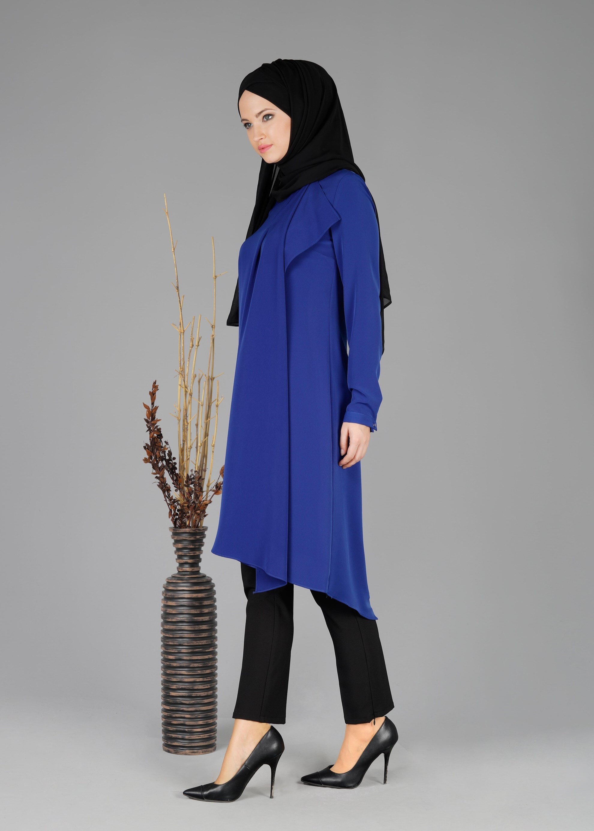 Tesettür giyim LACİVERT 4872 TUNİK