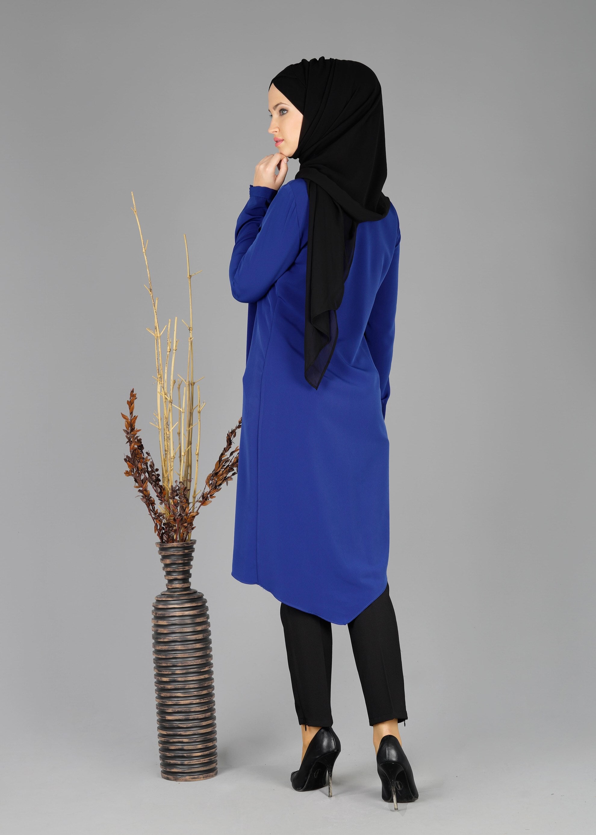 Tesettür giyim LACİVERT 4872 TUNİK
