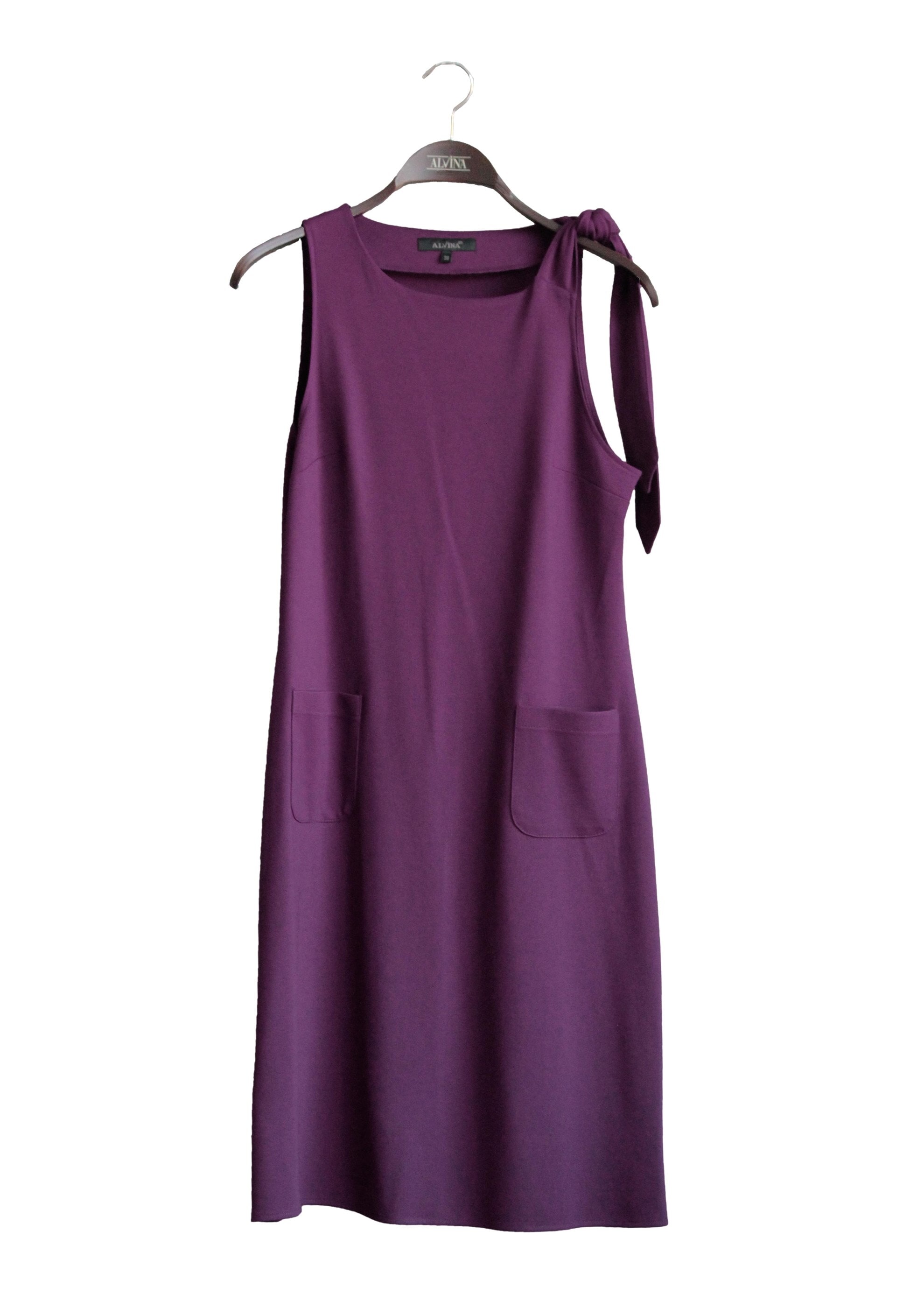 Tesettür giyim MOR KOLSUZ TUNİK 4873