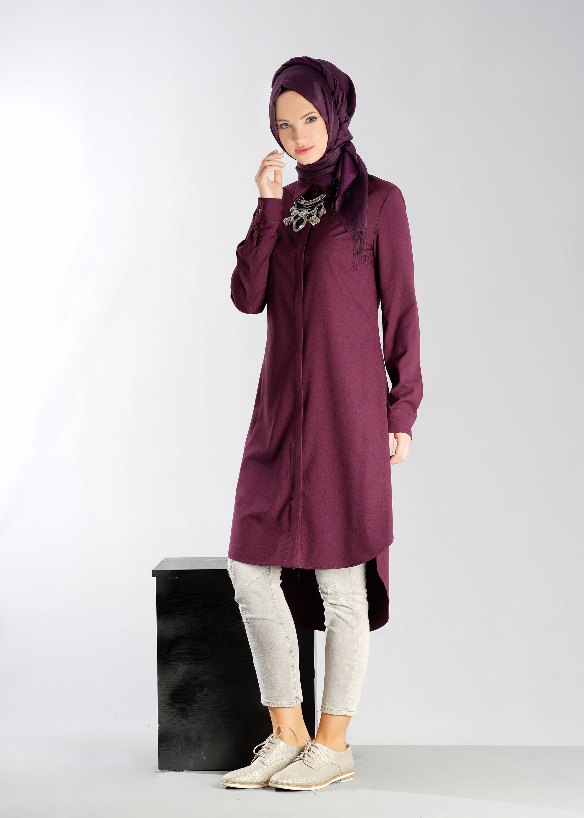 Tesettür giyim MÜRDÜM 4877 TUNİK 