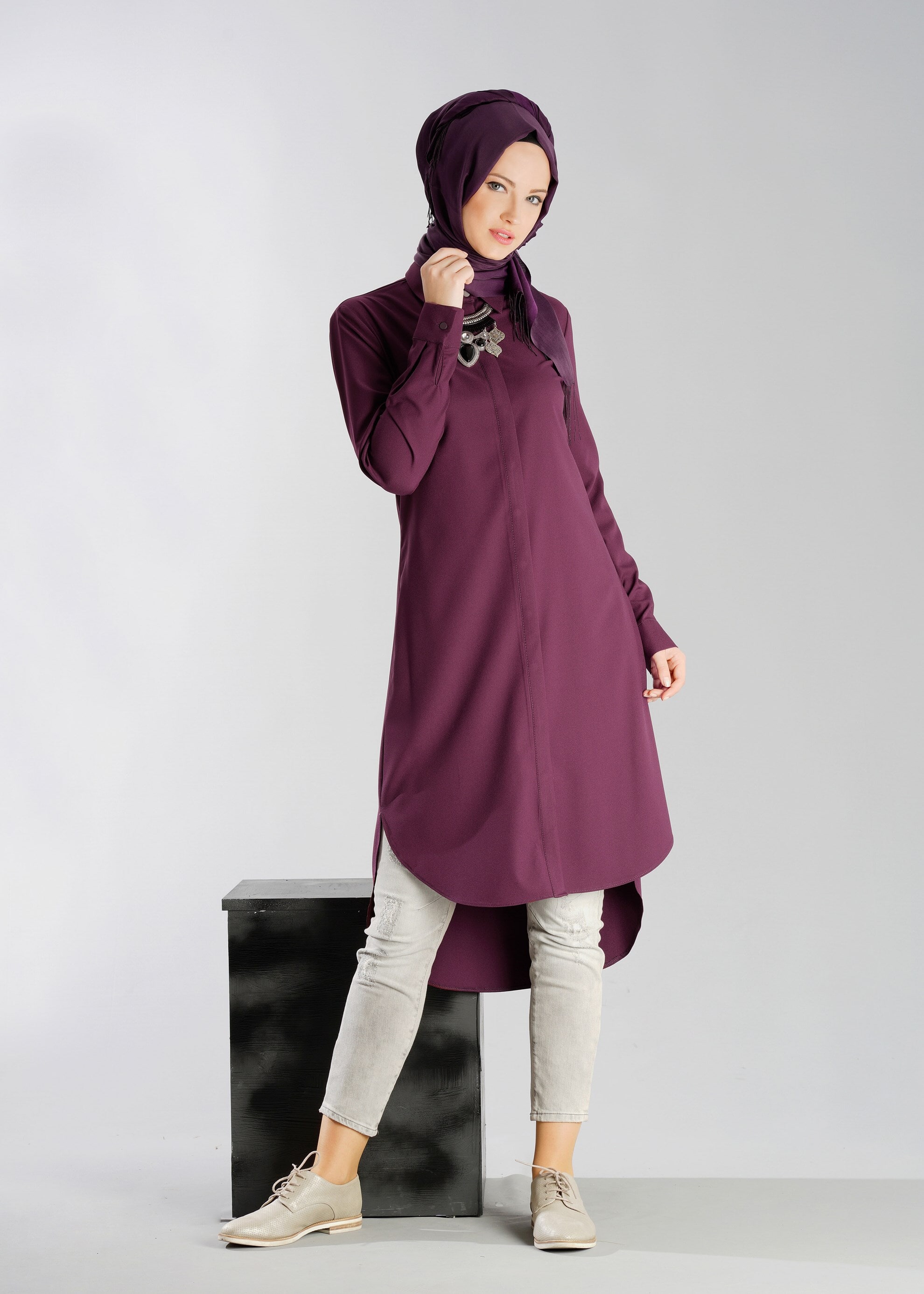 Tesettür giyim MÜRDÜM 4877 TUNİK 