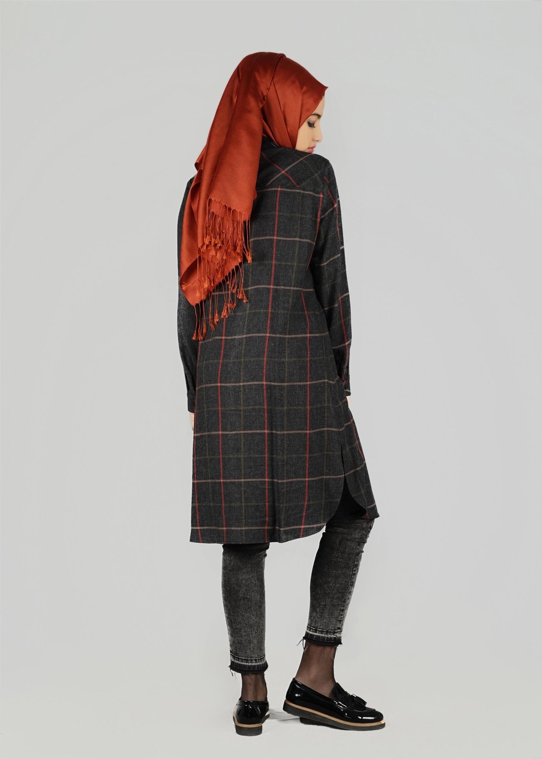 Tesettür giyim SİYAH 4888 TUNİK