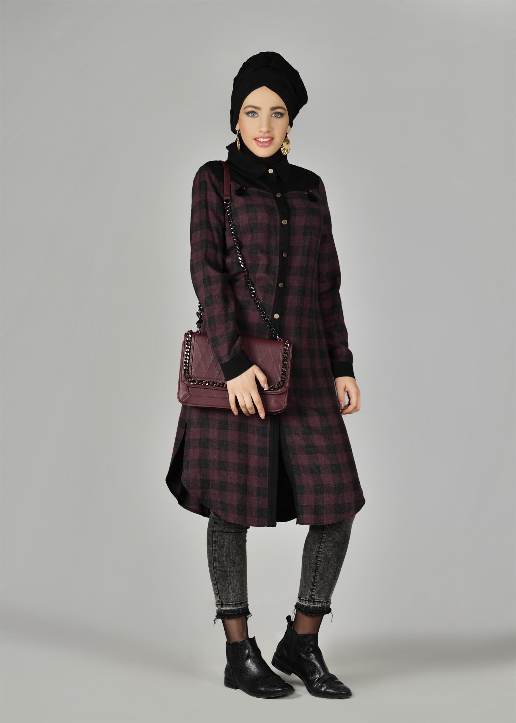 Tesettür giyim MÜRDÜM 4889 TUNİK 