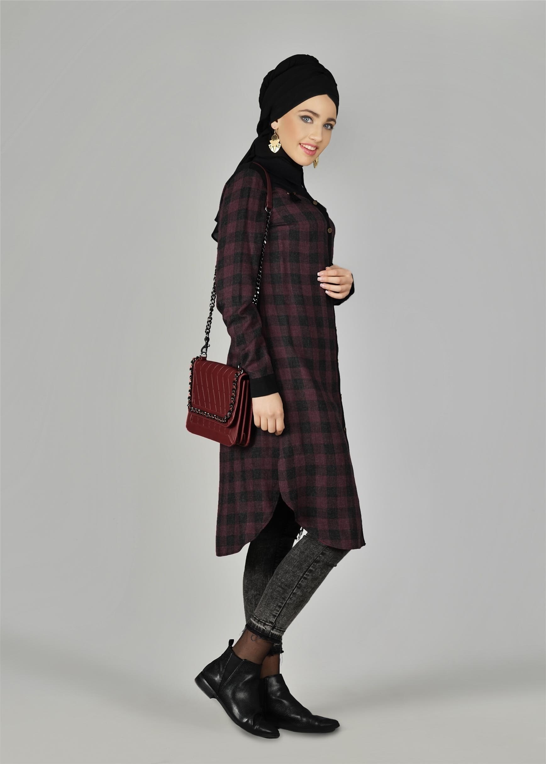 Tesettür giyim MÜRDÜM 4889 TUNİK 