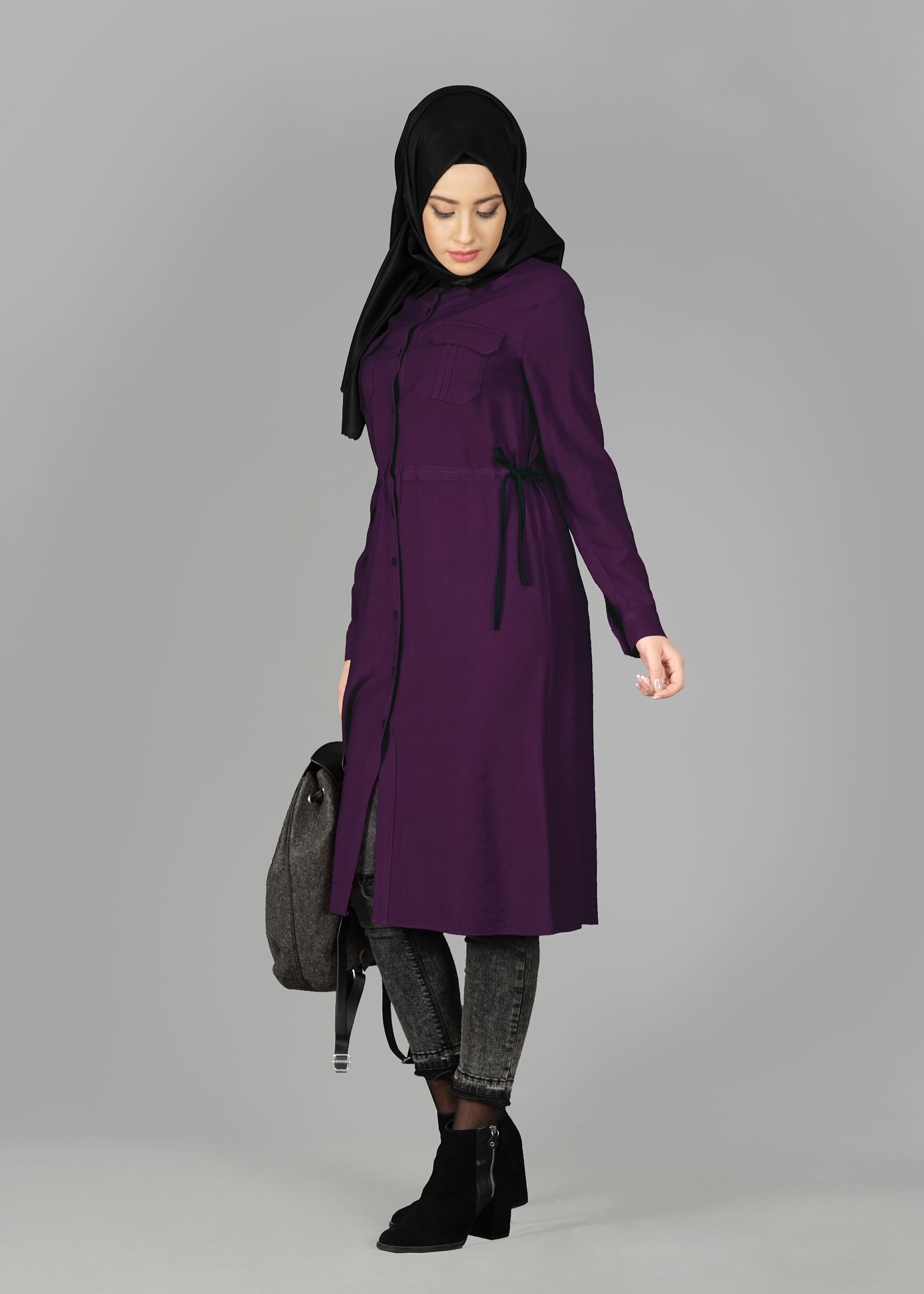 Tesettür giyim MOR 4890 TUNİK