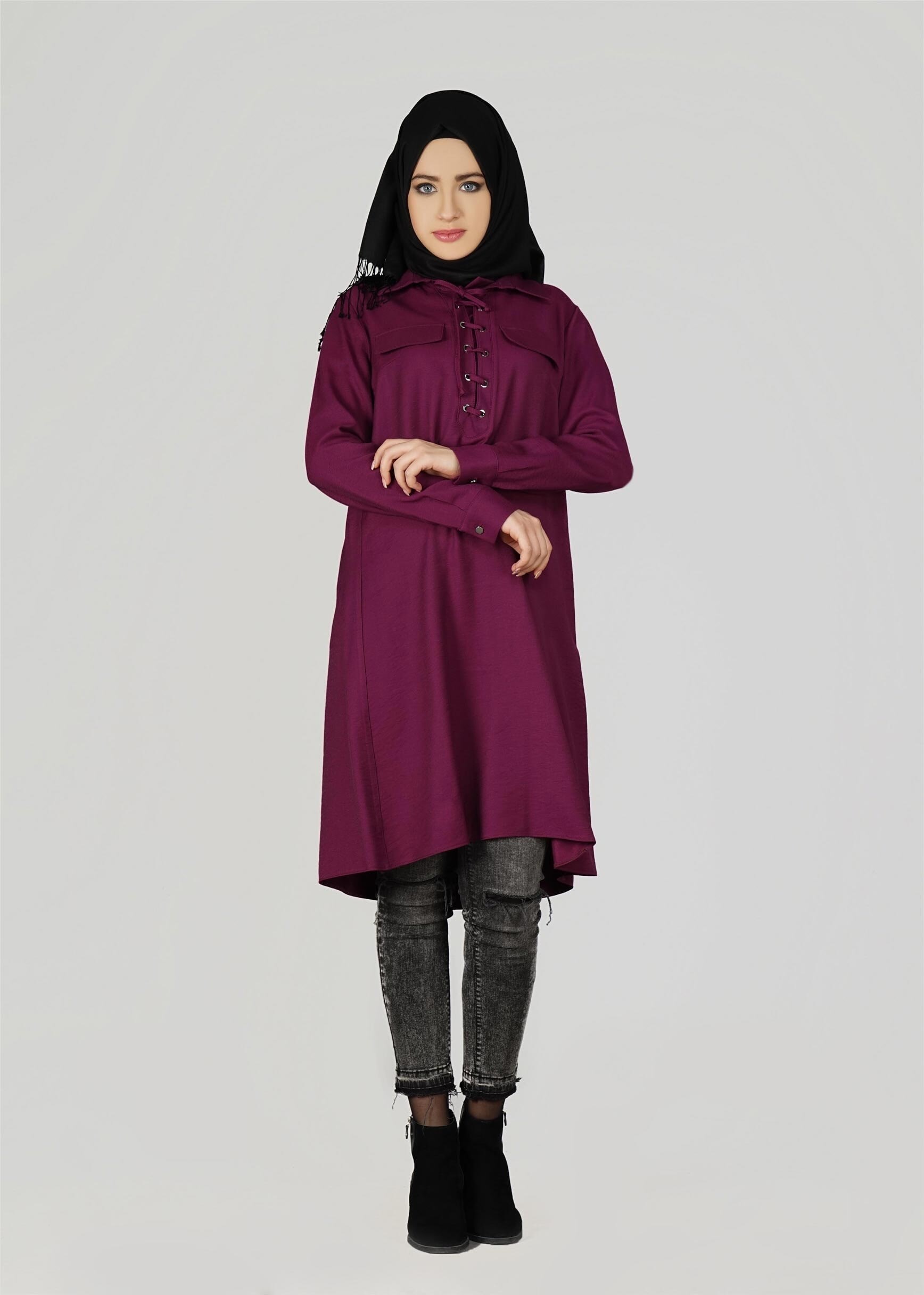 Tesettür giyim MOR 4891 TUNİK