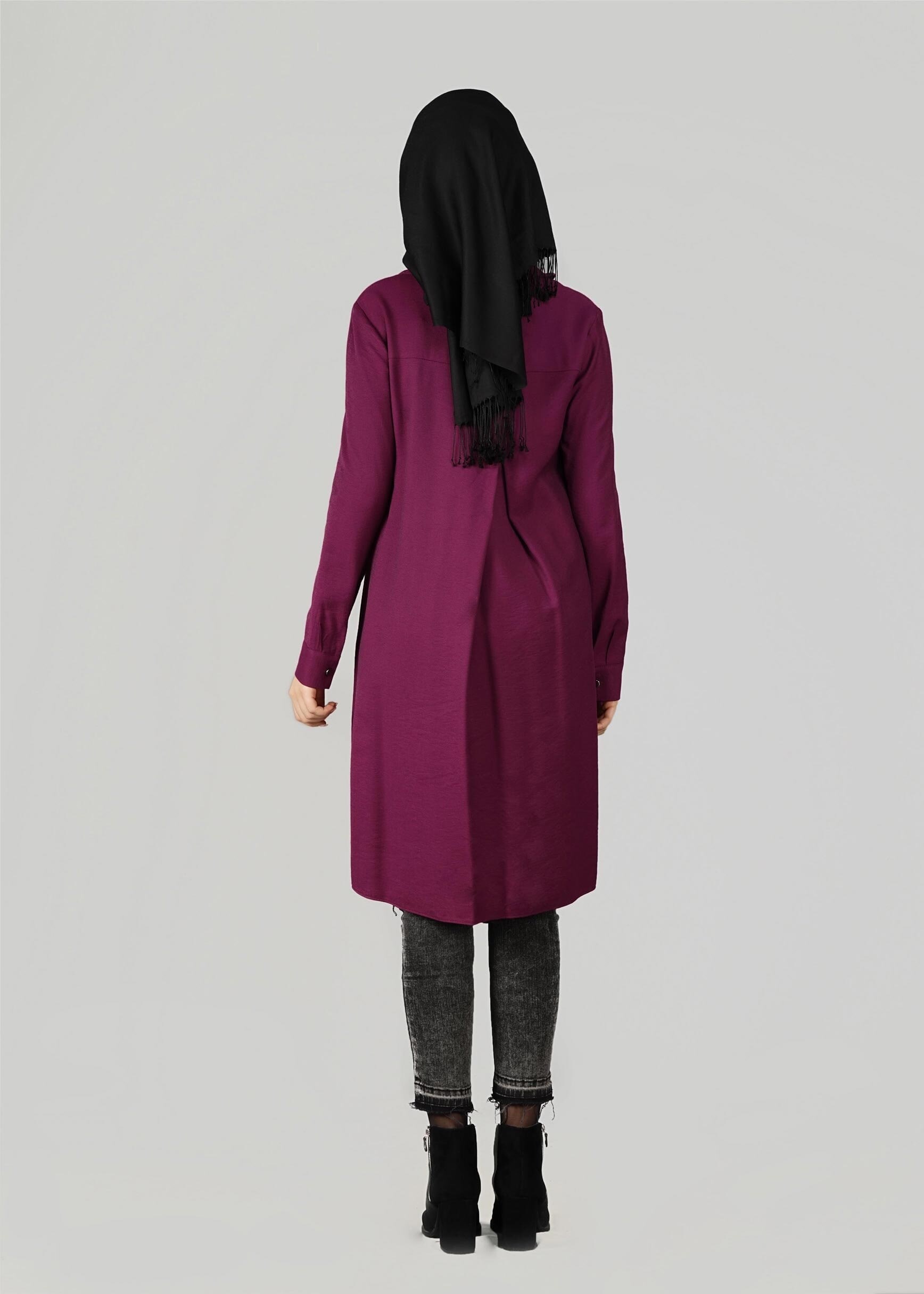 Tesettür giyim MOR 4891 TUNİK