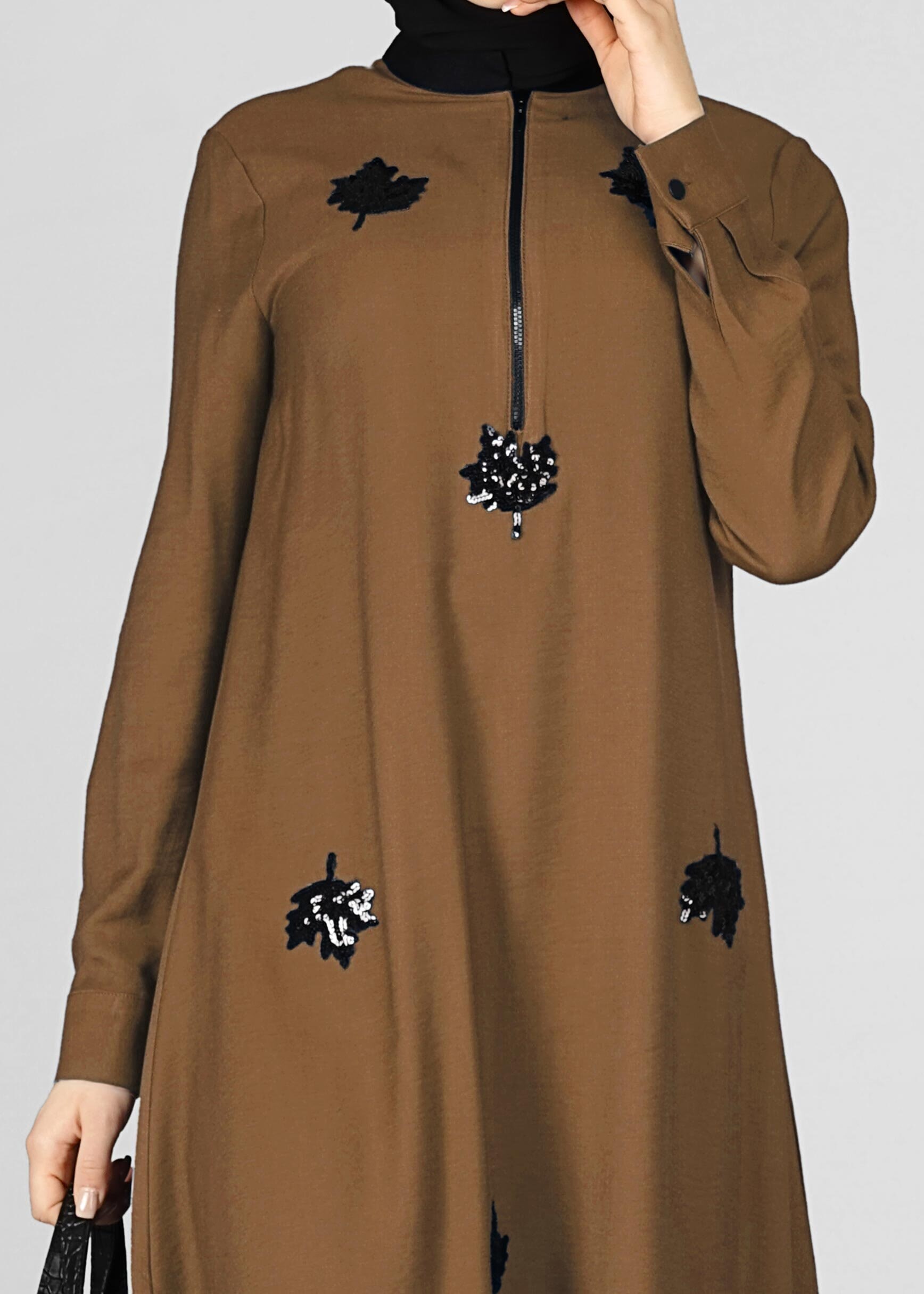 Tesettür giyim KAHVE 4892 TUNİK