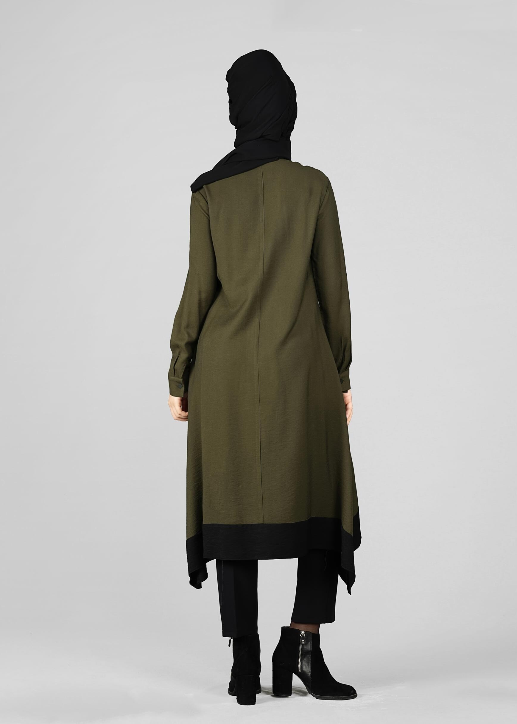 Tesettür giyim HAKİ 4892 TUNİK