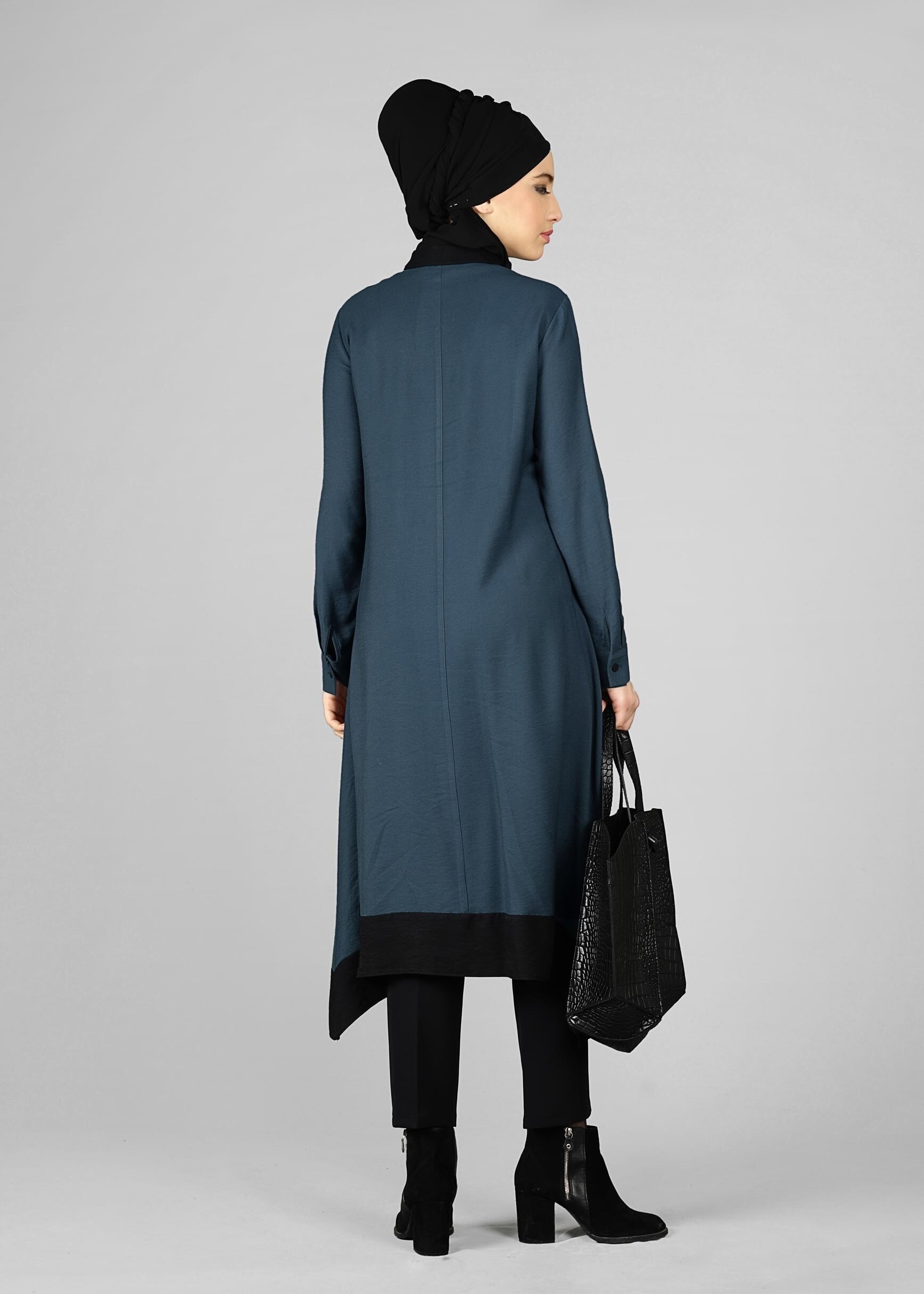 Tesettür giyim MAVİ 4892 TUNİK