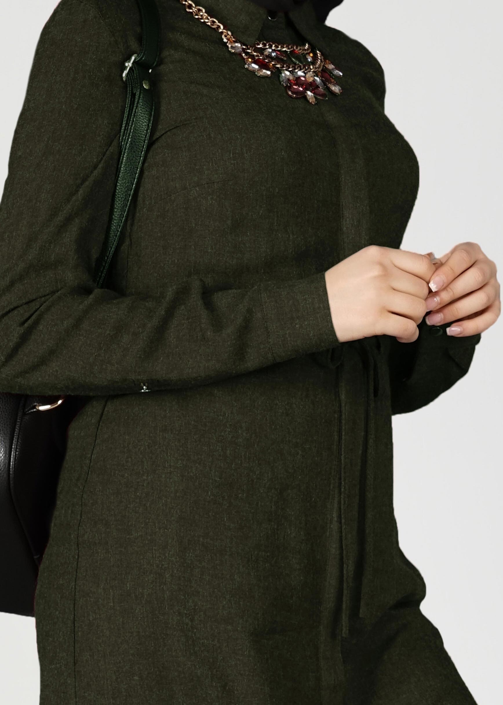 Tesettür giyim HAKİ 4911 TUNİK