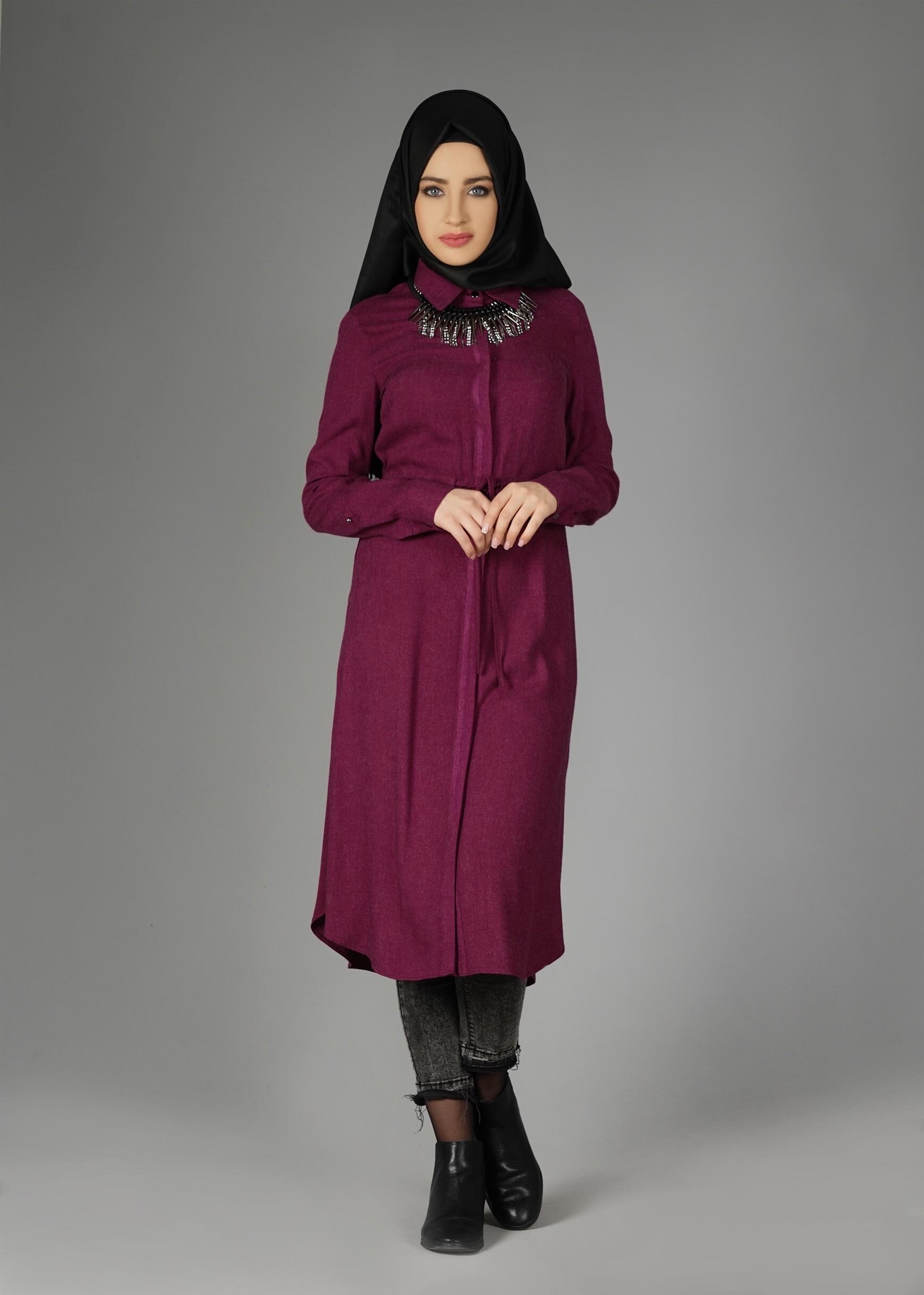 Tesettür giyim MOR 4911 TUNİK