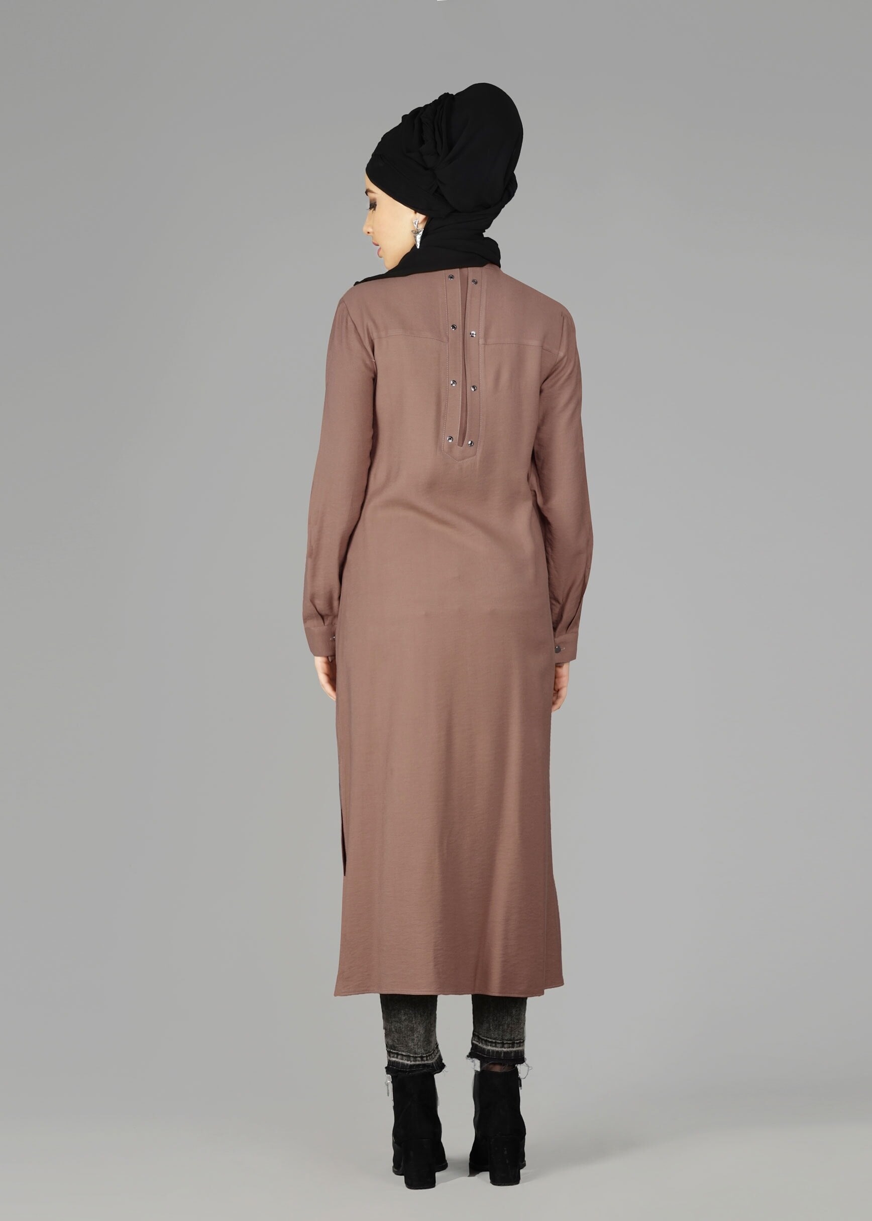 Tesettür giyim KAHVE 4915 TUNİK