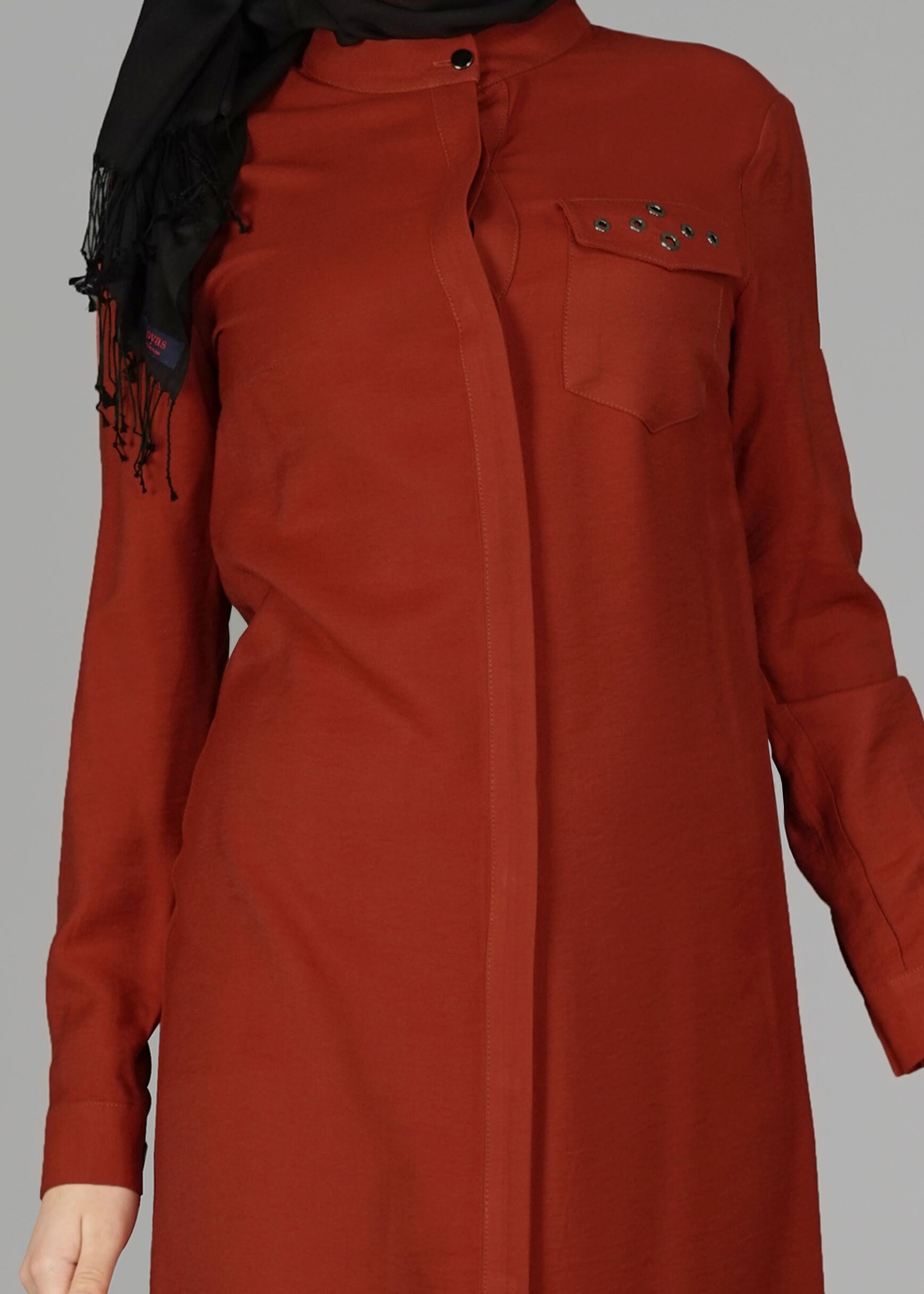 Tesettür giyim TURUNCU 4915 TUNİK