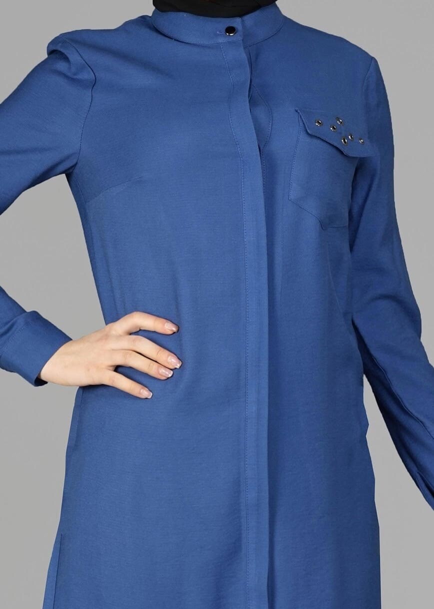 Tesettür giyim LACİVERT 4915 TUNİK