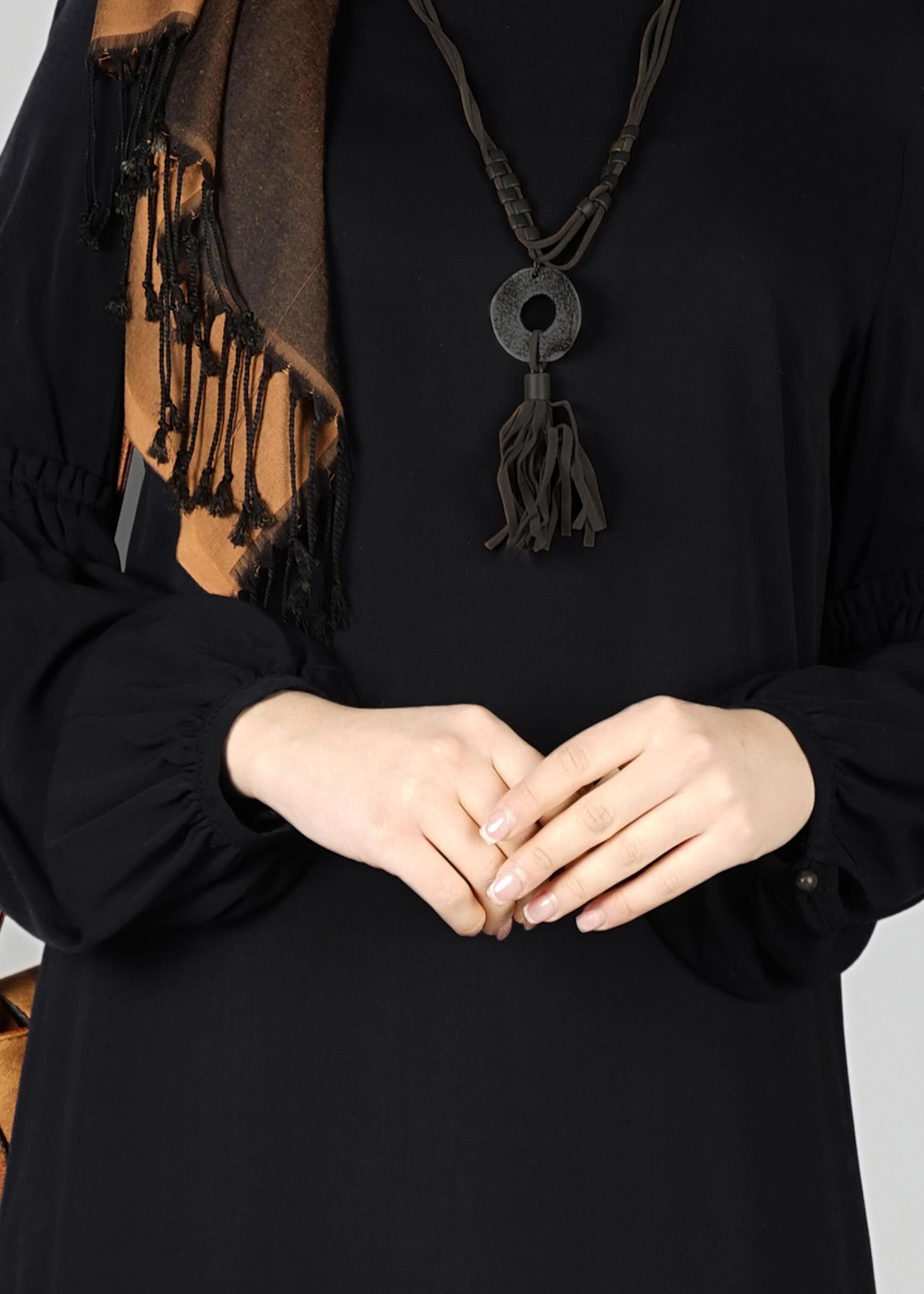 Tesettür giyim SİYAH 4916 TUNİK