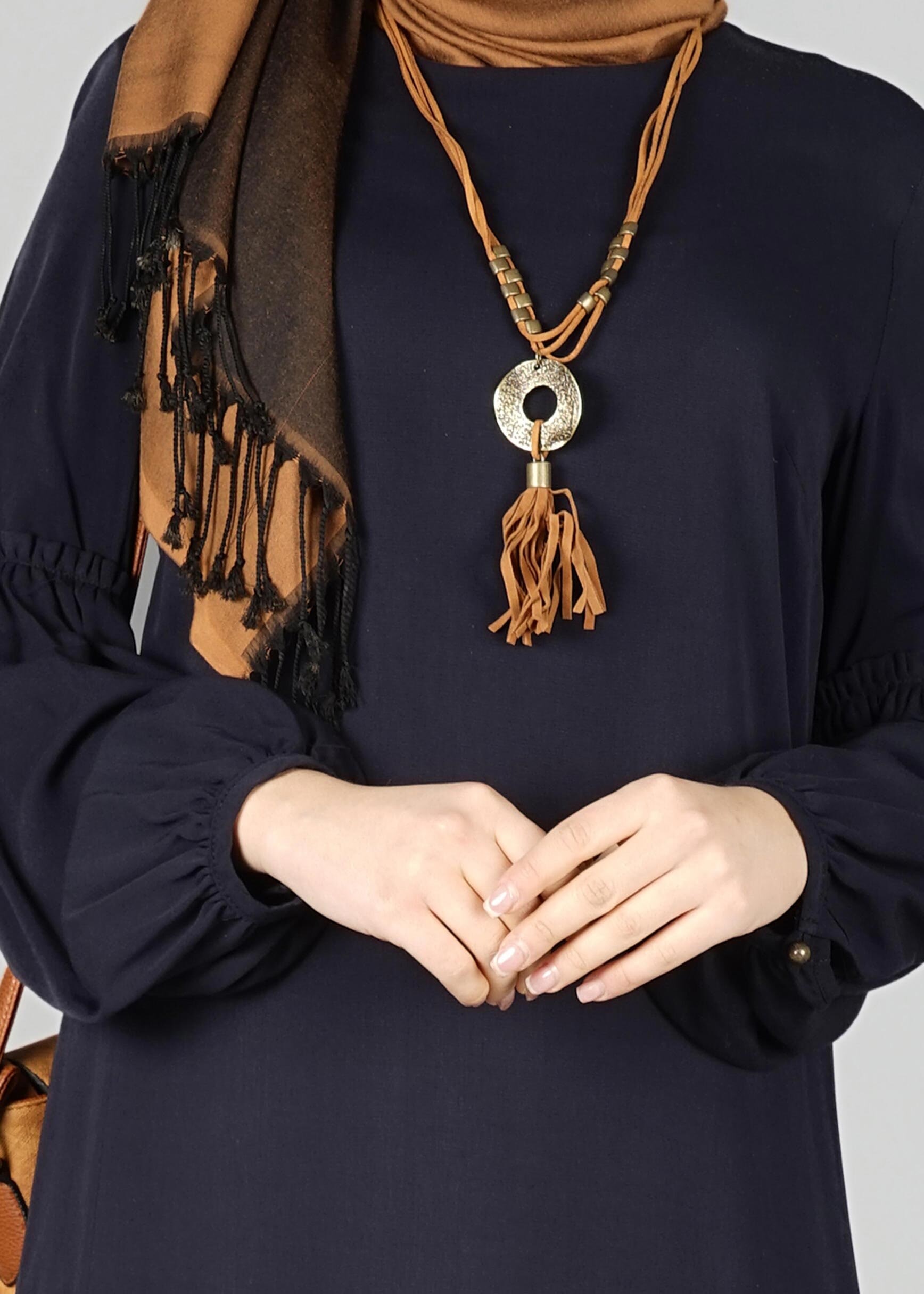 Tesettür giyim LACİVERT 4916 TUNİK