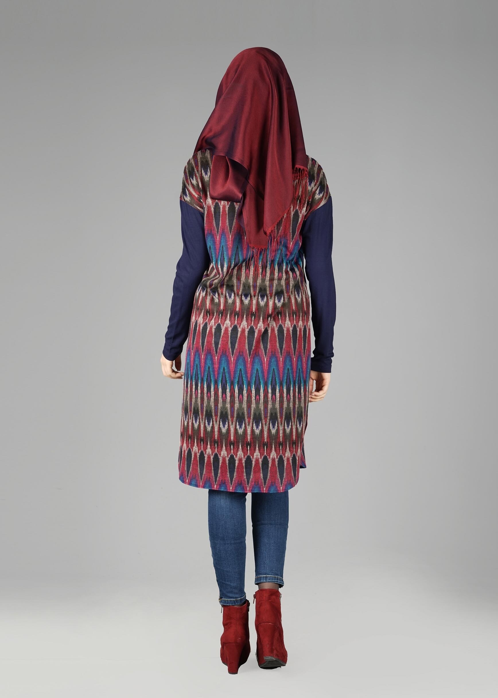 Tesettür giyim MAVİ 4917 TUNİK 