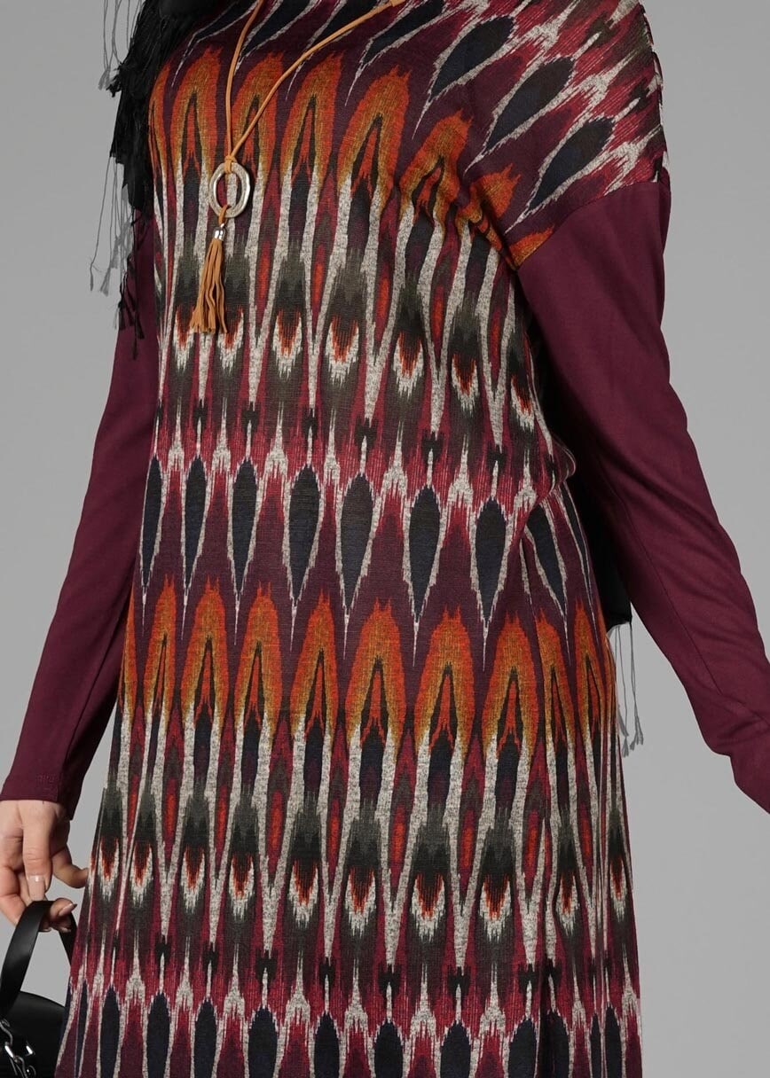 Tesettür giyim TURUNCU 4917 TUNİK 