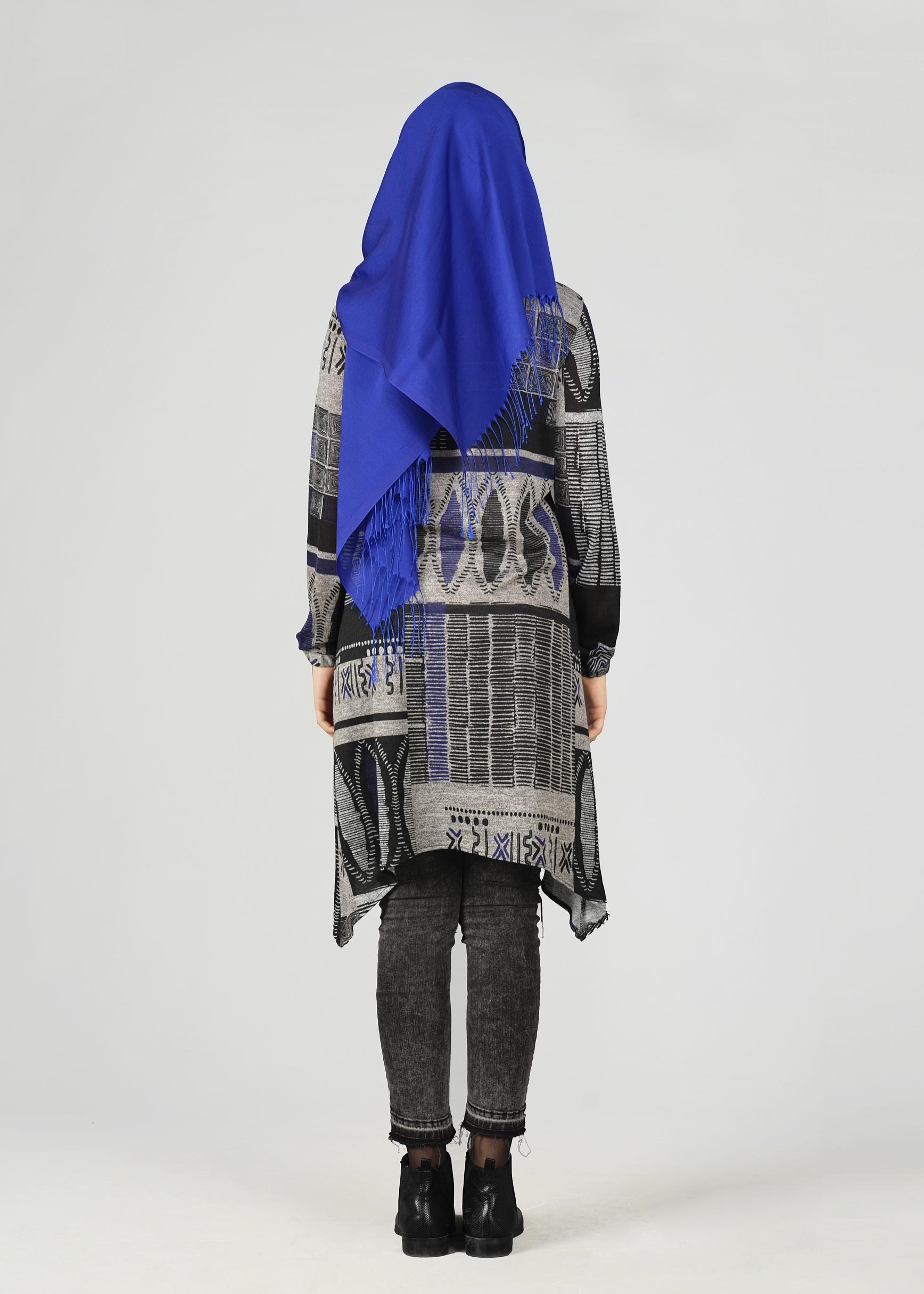 Tesettür giyim GRİ 4918 TUNİK